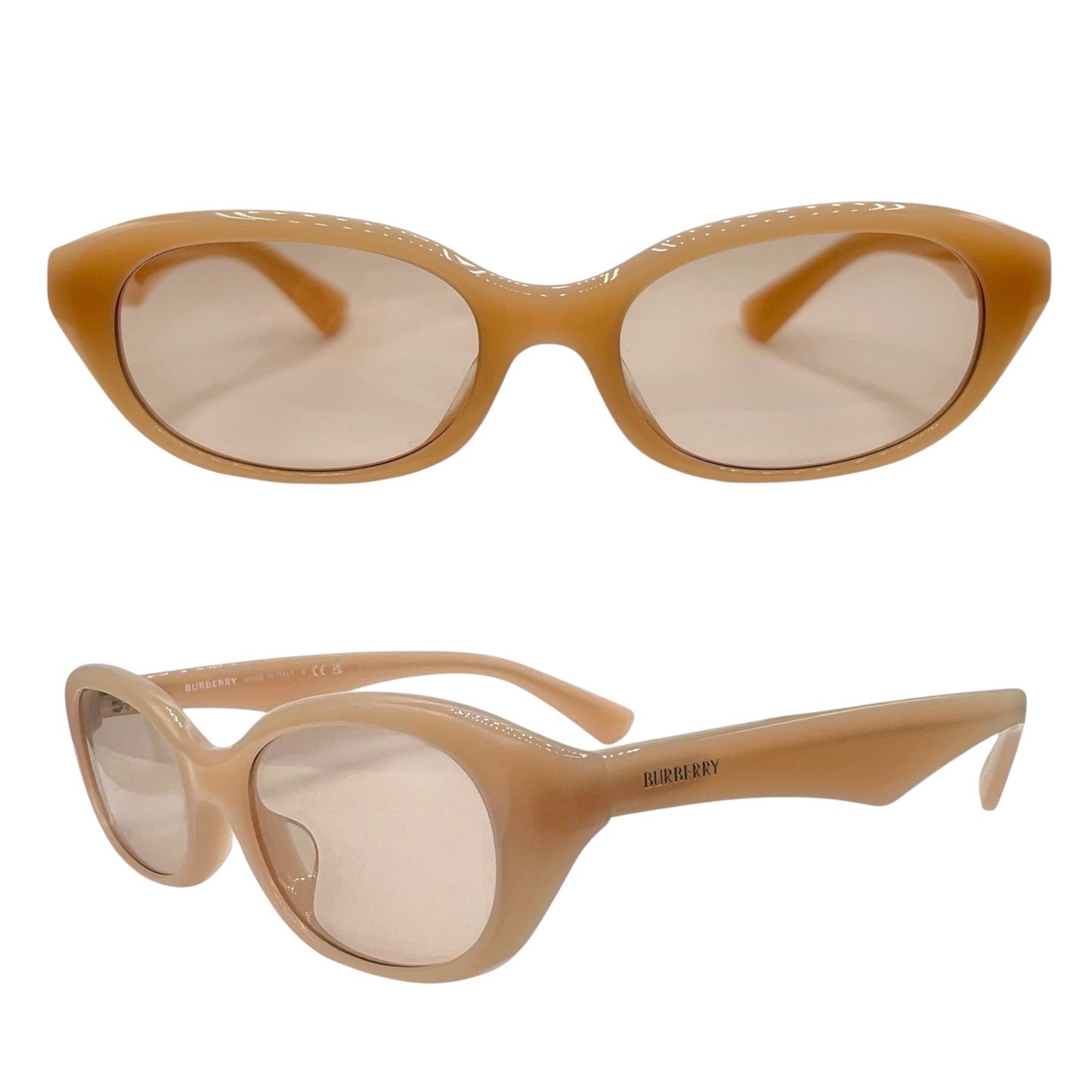 Burberry 4447-D Pink Clear Oval Sunglasses w/ Case & Box