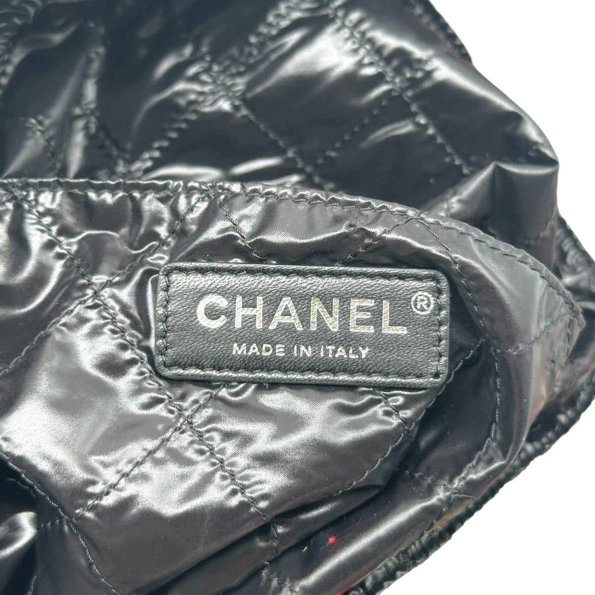 Chanel Tweed Tote Bag Red Yellow Green No.5 Logo