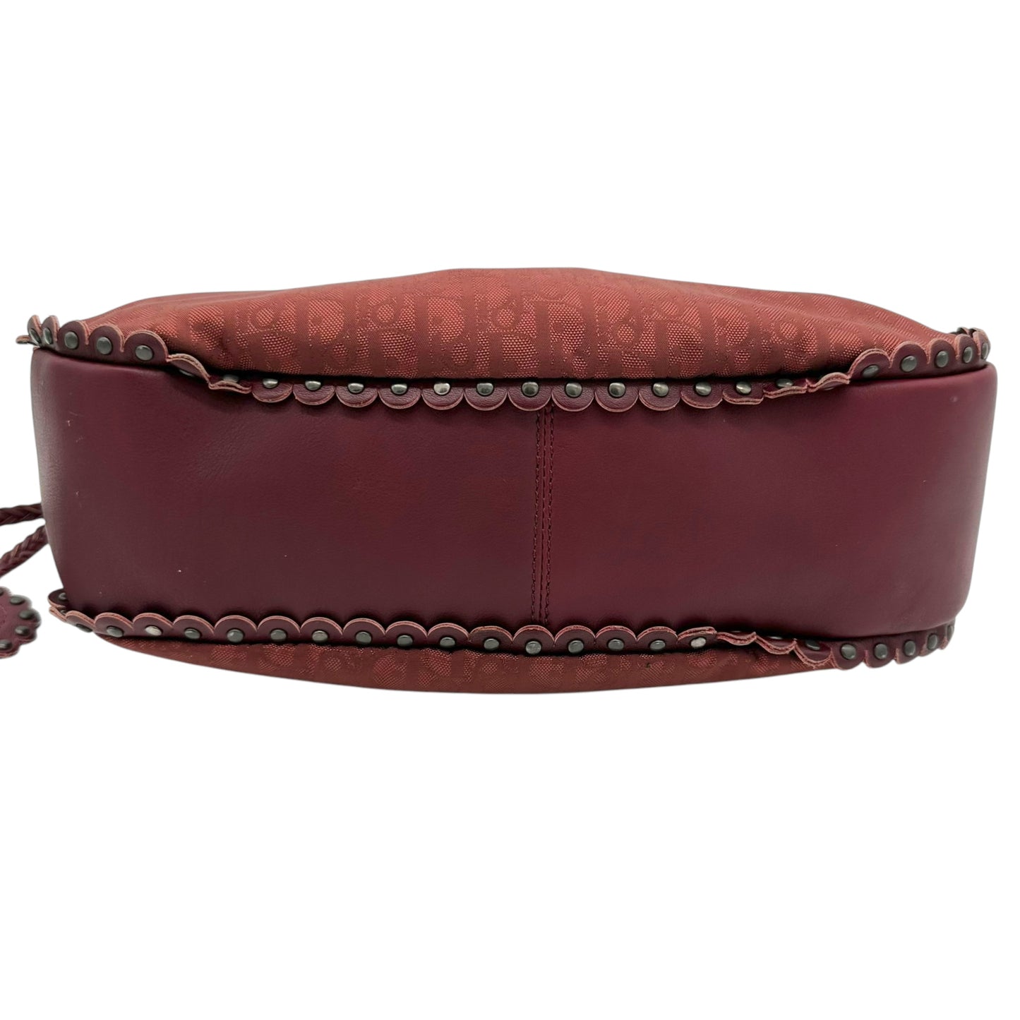 Christian Dior Burgundy Monogram Canvas Shoulder Bag - Outfit Repeater