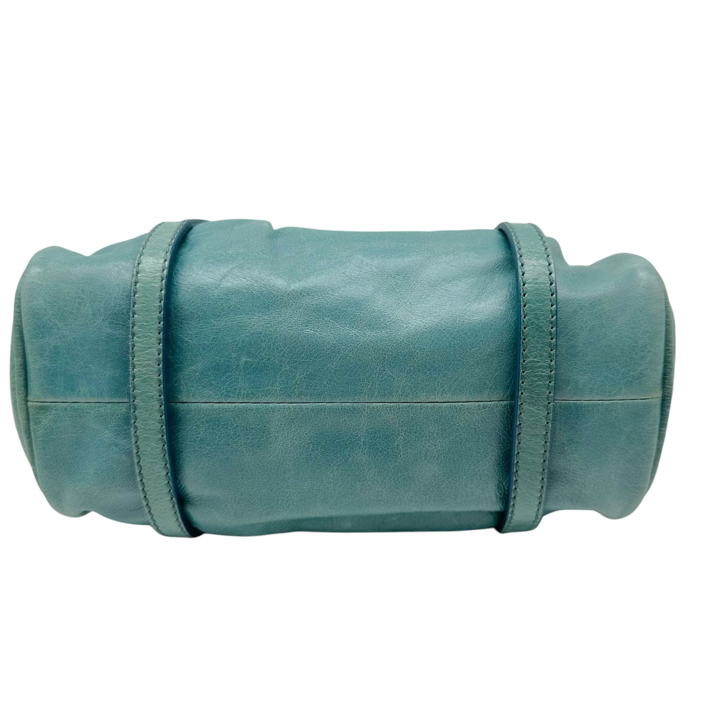 Miu Miu Turquoise Leather Mini Vitello 2-Way Bag