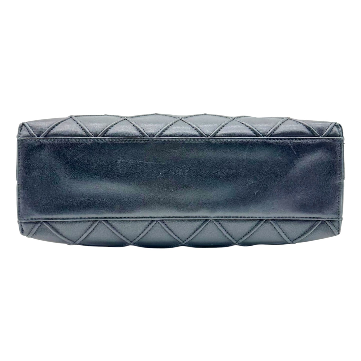 Chanel Black & Silver Quilted Matelasse Hobo Shoulder Bag 2000-02