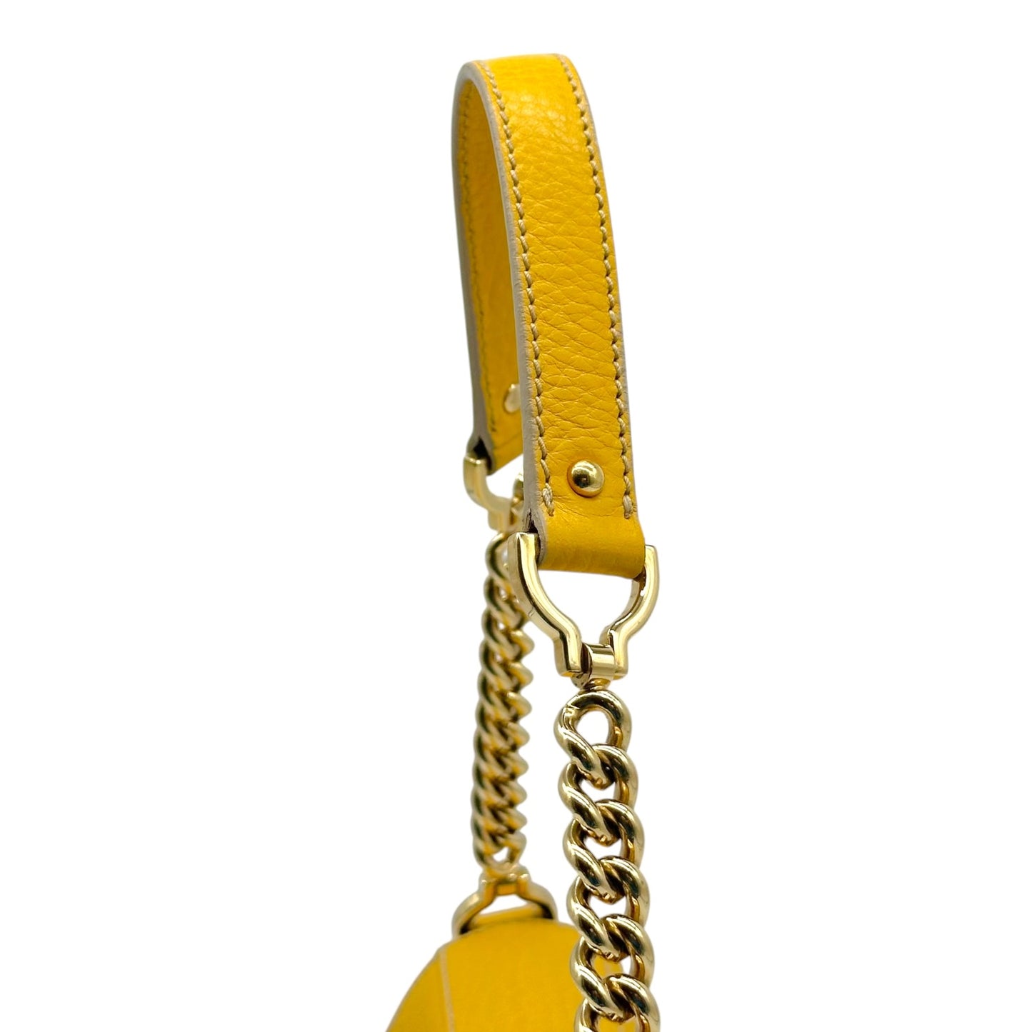 Dolce & Gabbana Yellow Gold Leather Shoulder Bag