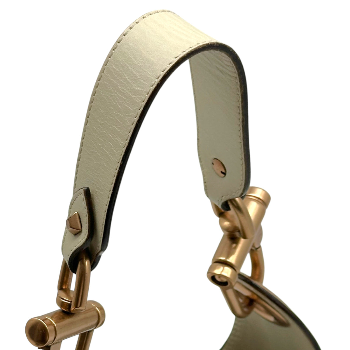 Gucci Mini Piston Lock Jackie Bag Ivory Leather Monogram
