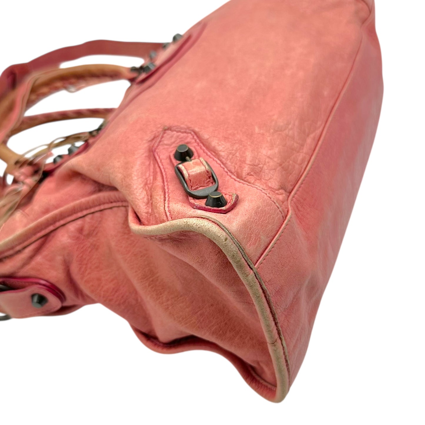 Balenciaga Pink Leather City Bag