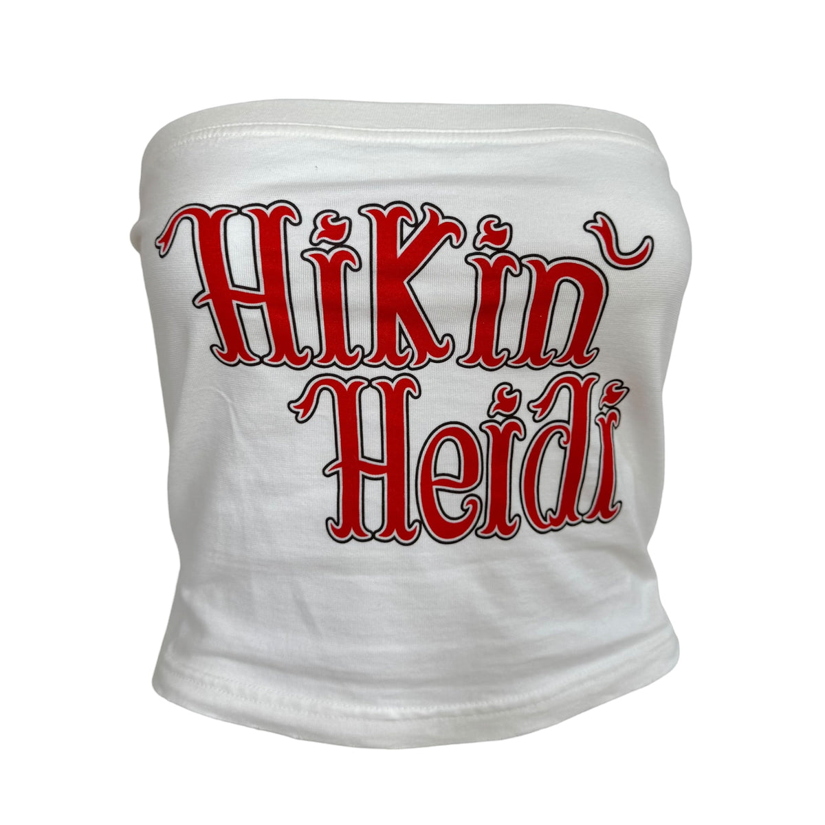 Dsquared2 Red & White Hikin' Heidi Cropped Tube Top NEW
