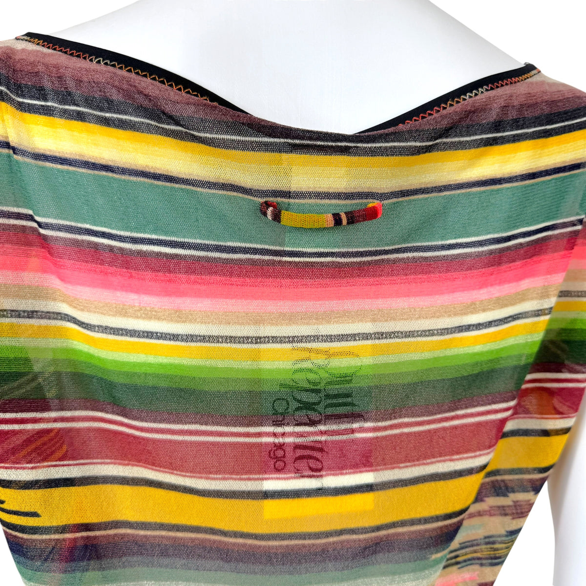 Jean Paul Gaultier Multicolor Navajo Print Mesh Top