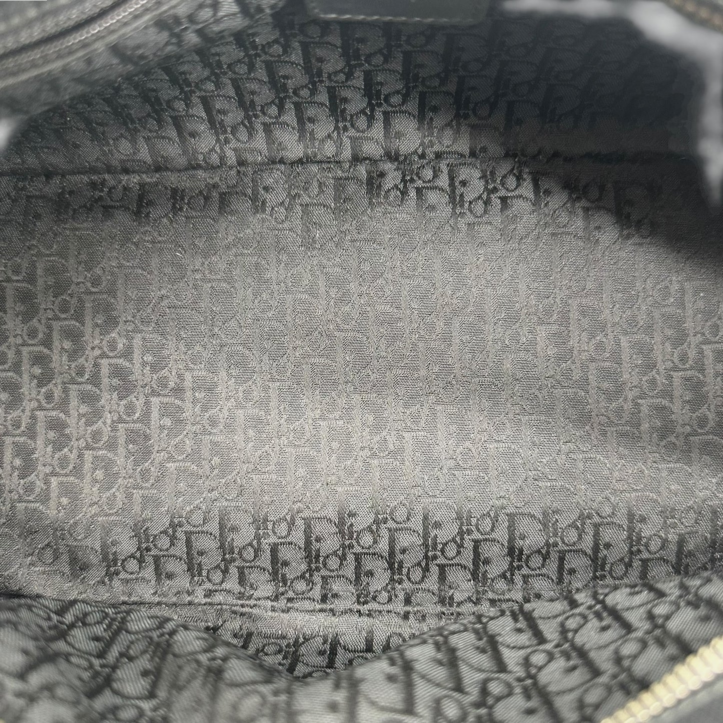 Christian Dior Hardcore Black Leather & Rhinestone 2-Way Bag