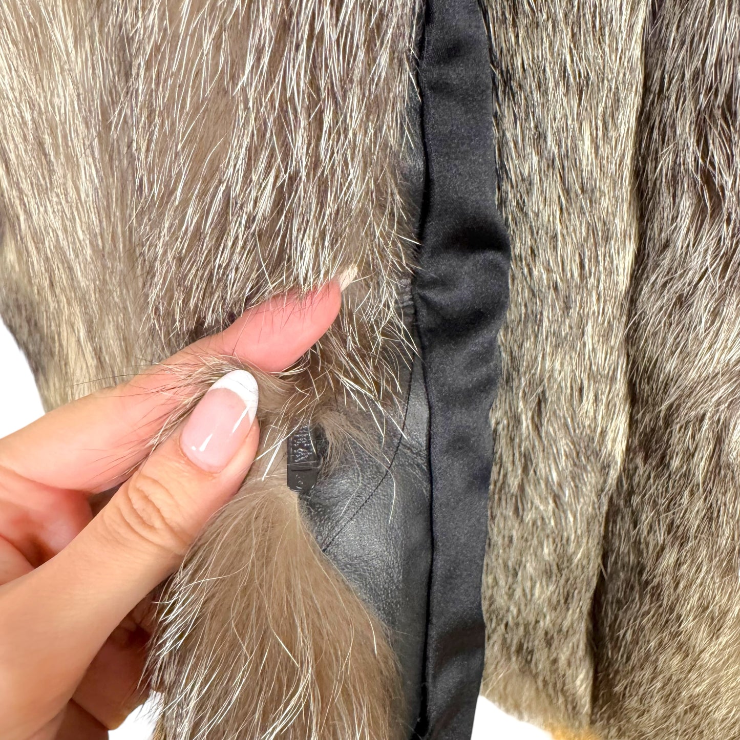 Saga Fox Beige Fox Fur Coat 1990s Vintage