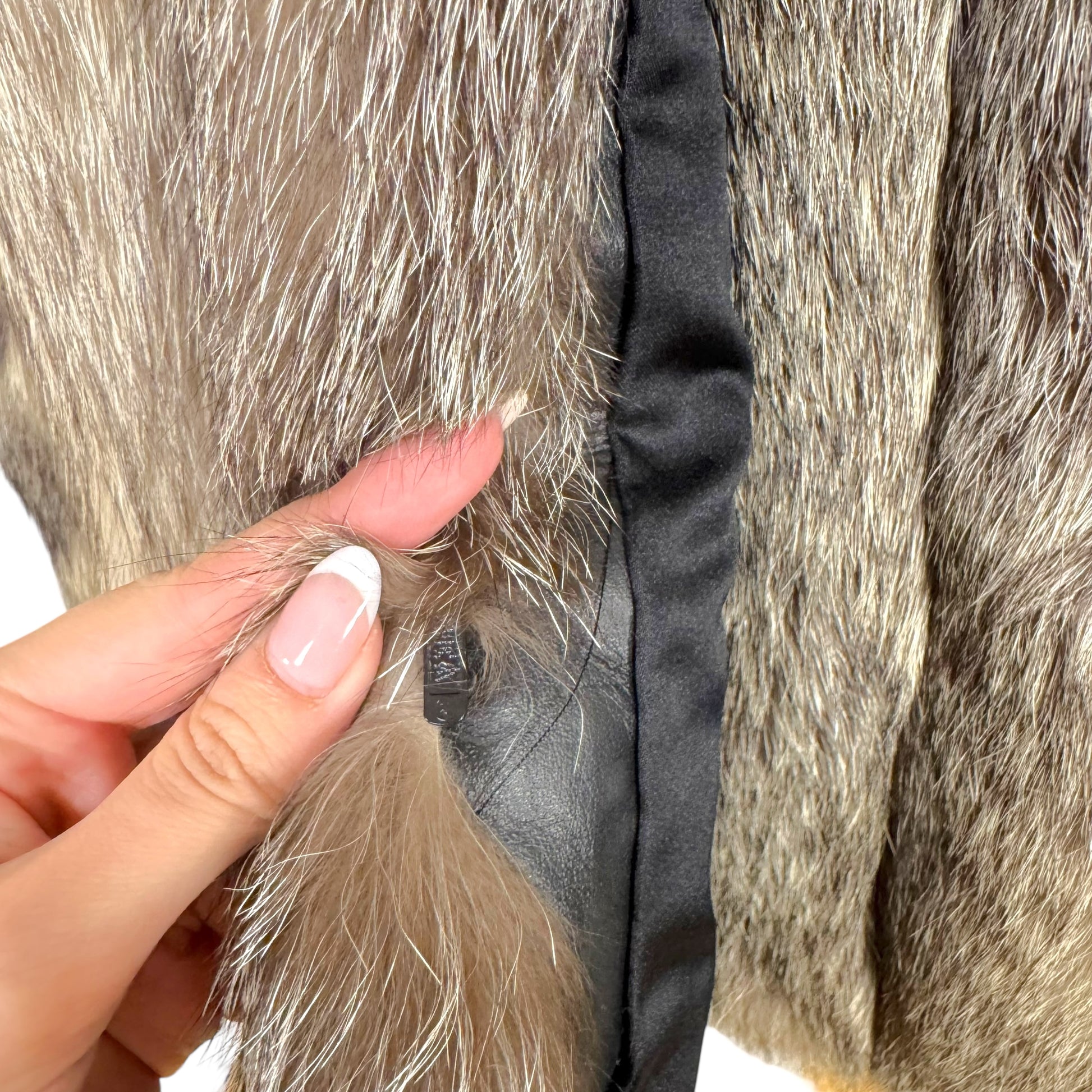 Saga Fox Beige Fox Fur Coat 1990s Vintage