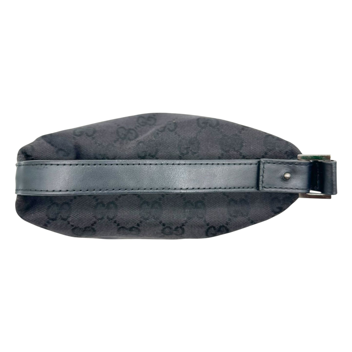 Gucci Black Monogram Canvas Pochette Bag