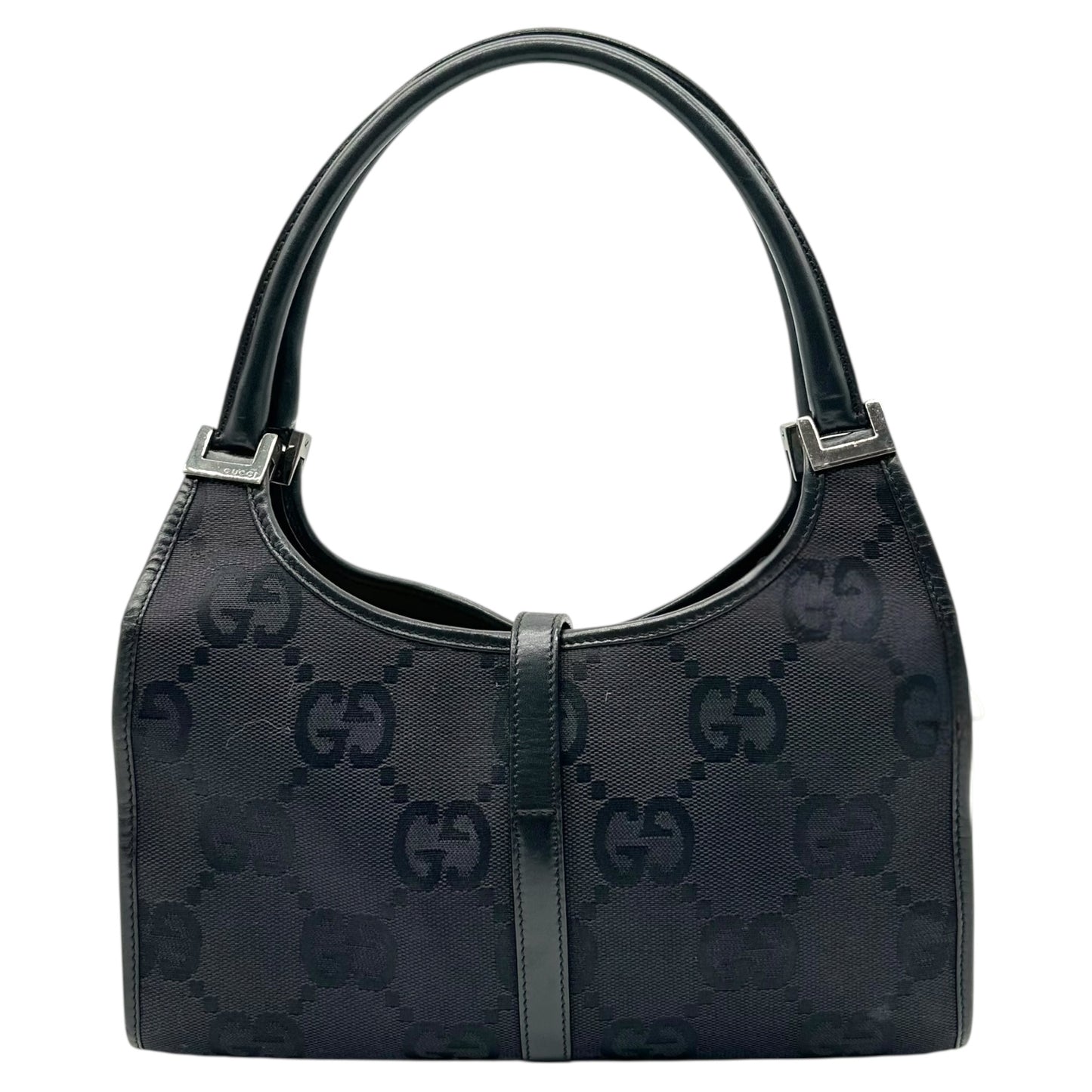 Gucci Black Large Monogram Mini Jackie Bag