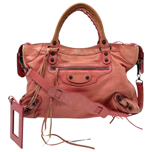 Balenciaga Pink Leather City Bag