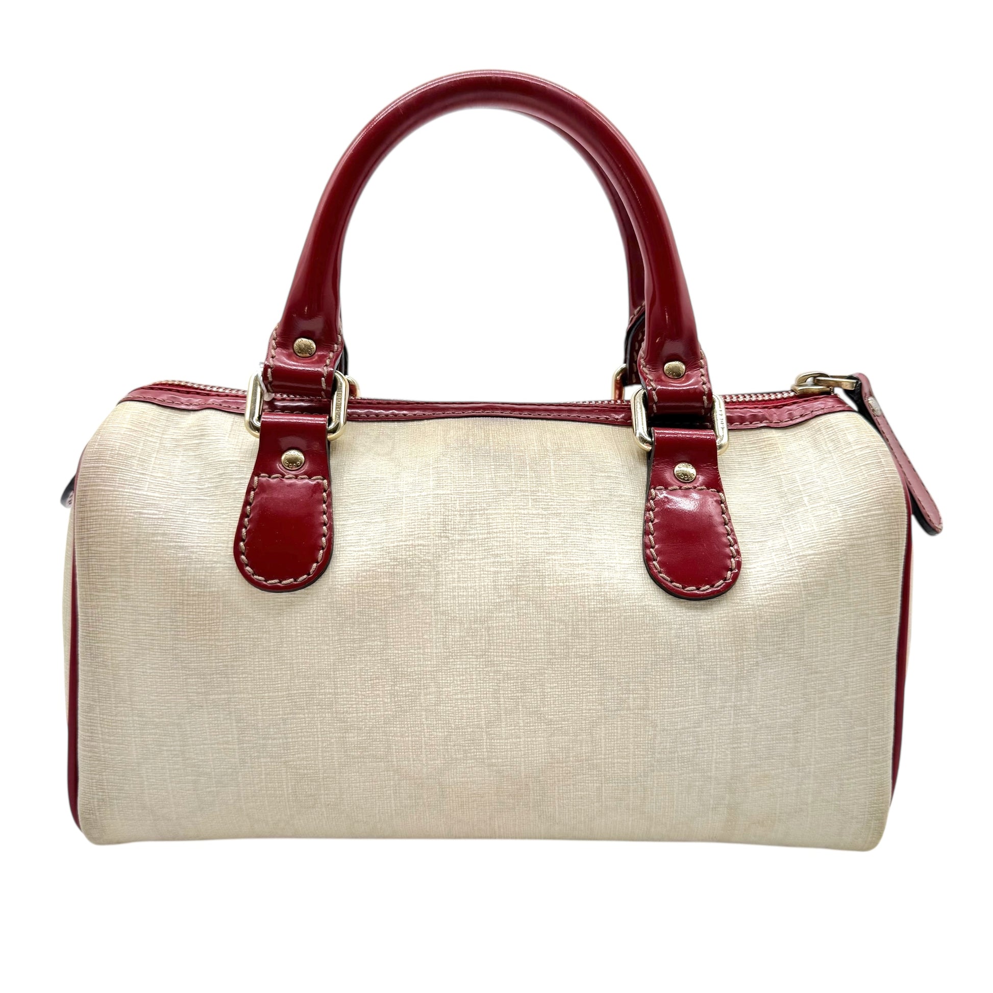 Gucci x UNICEF Red & White Tattoo Heart Mini Boston Bag - Outfit Repeater