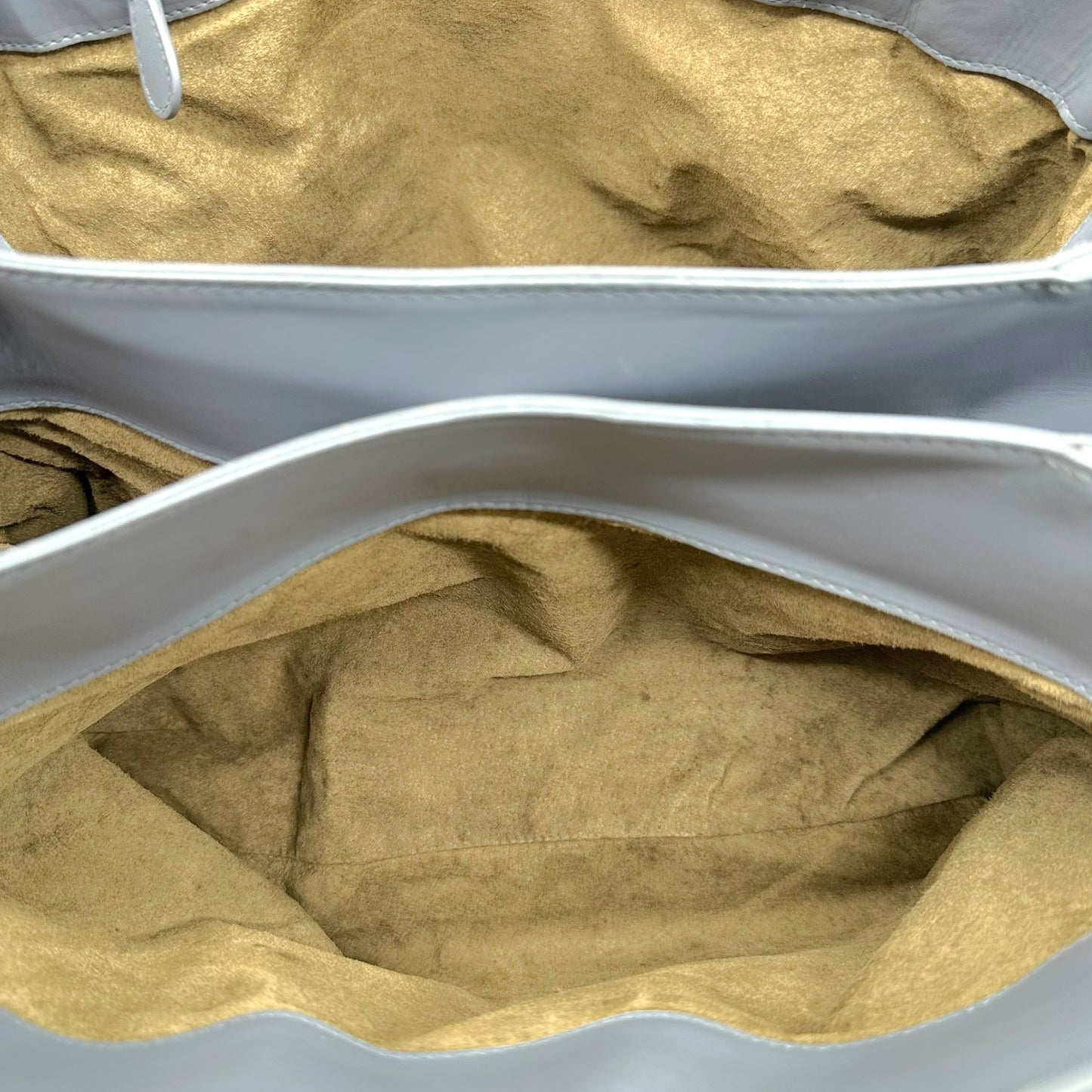 Bottega Veneta Dusty Blue Intrecciato Leather Roma Tote Bag