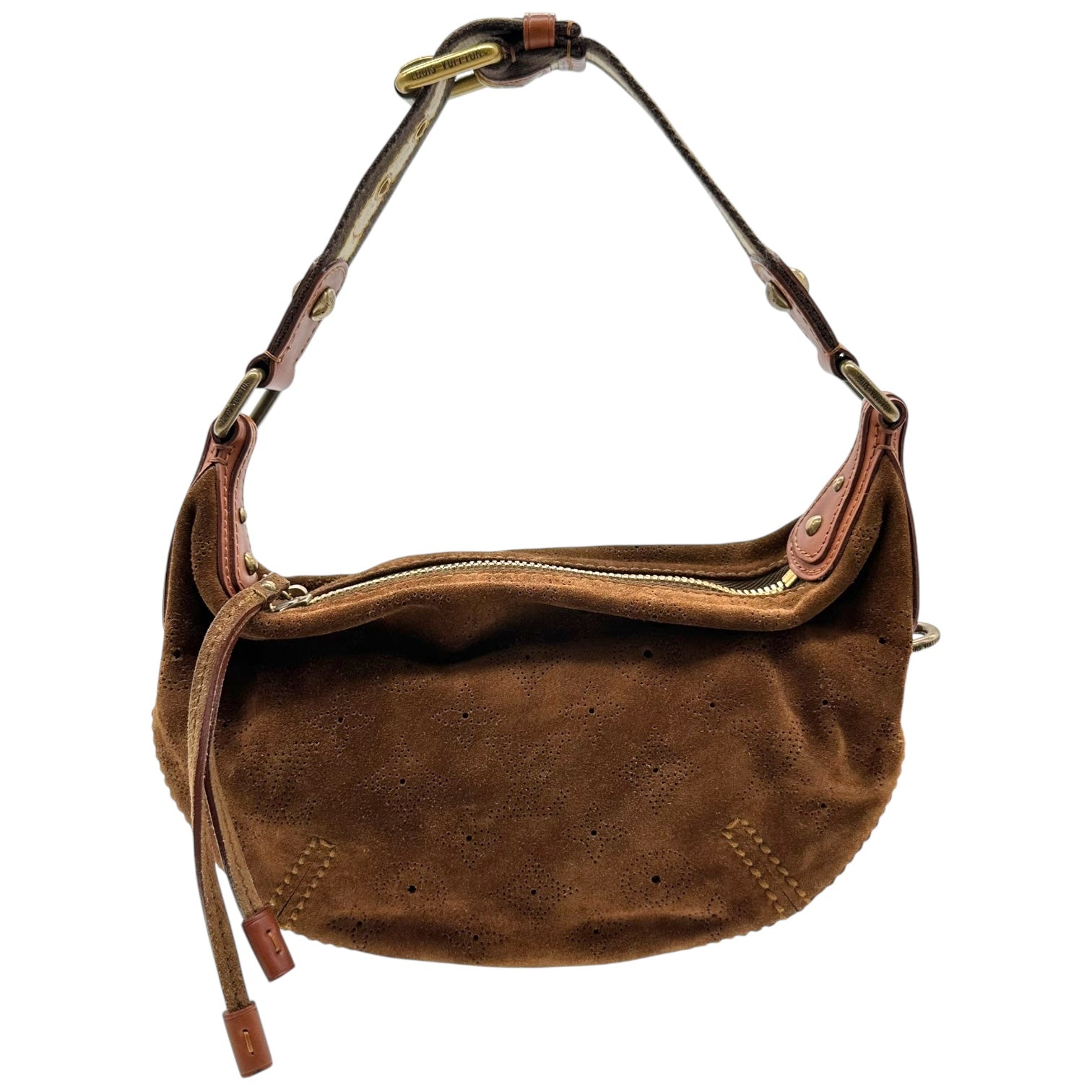 Louis Vuitton Onata PM Suede Perforated Monogram Mini Bag - Outfit Repeater