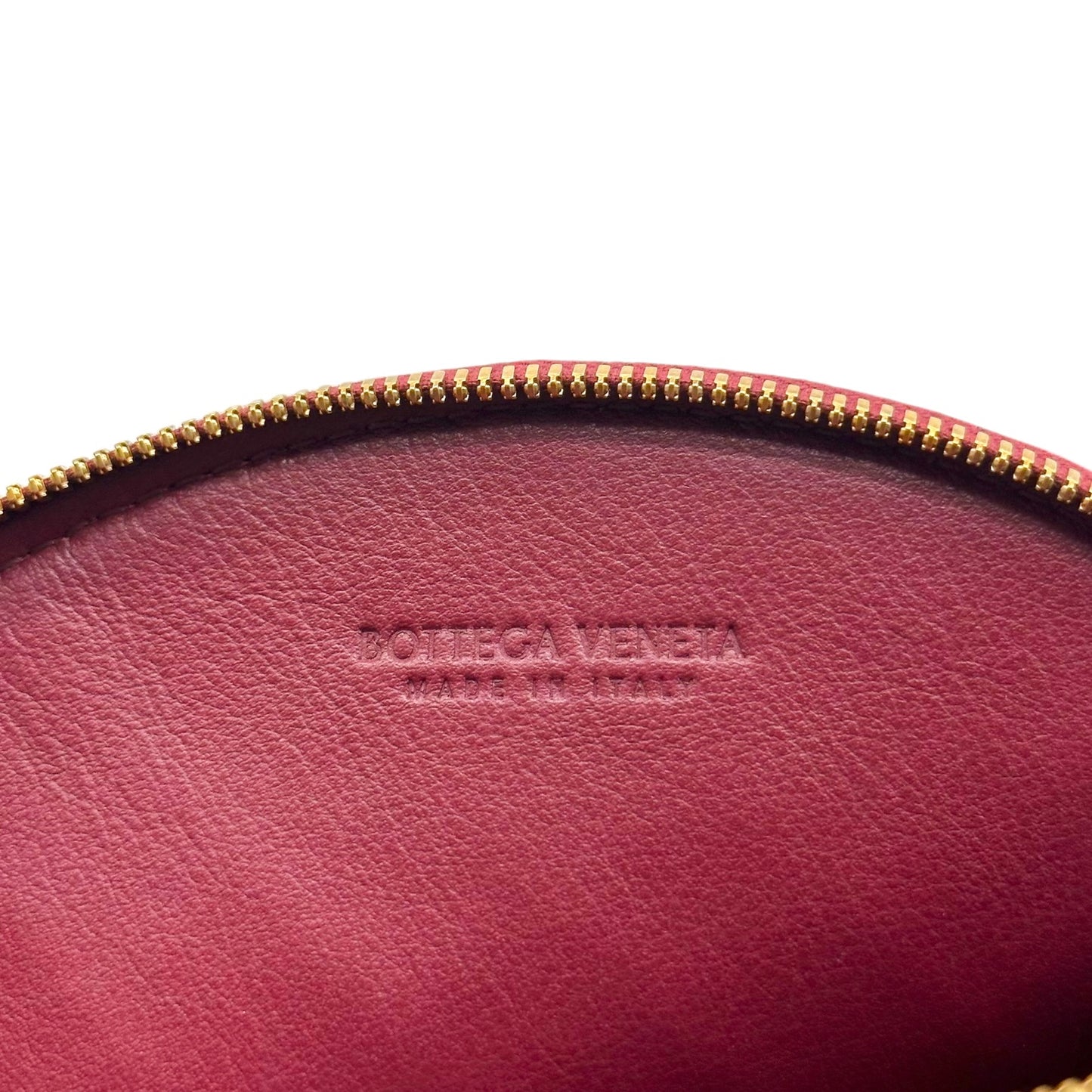 Bottega Veneta Circle Crossbody Mini Bag Burgundy Leather
