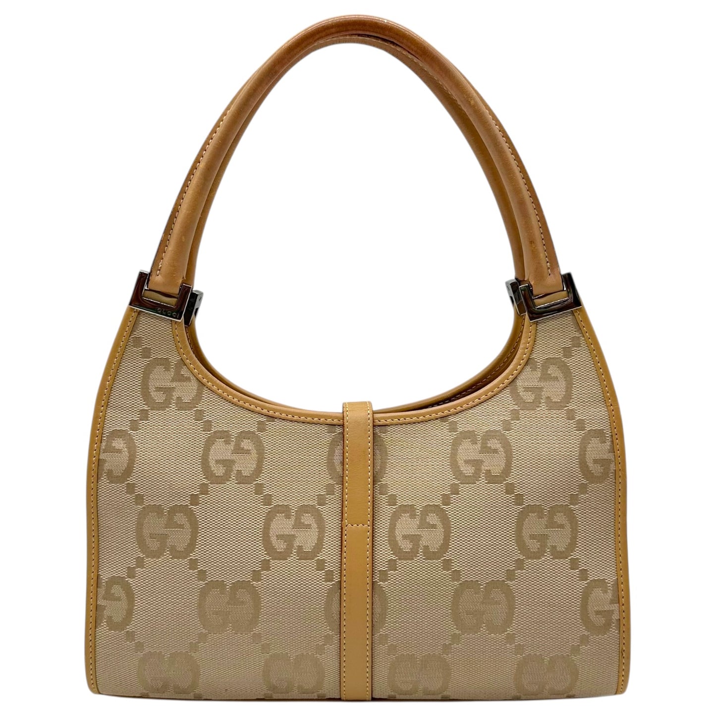 Gucci Tan XL Monogram Mini Jackie Bag