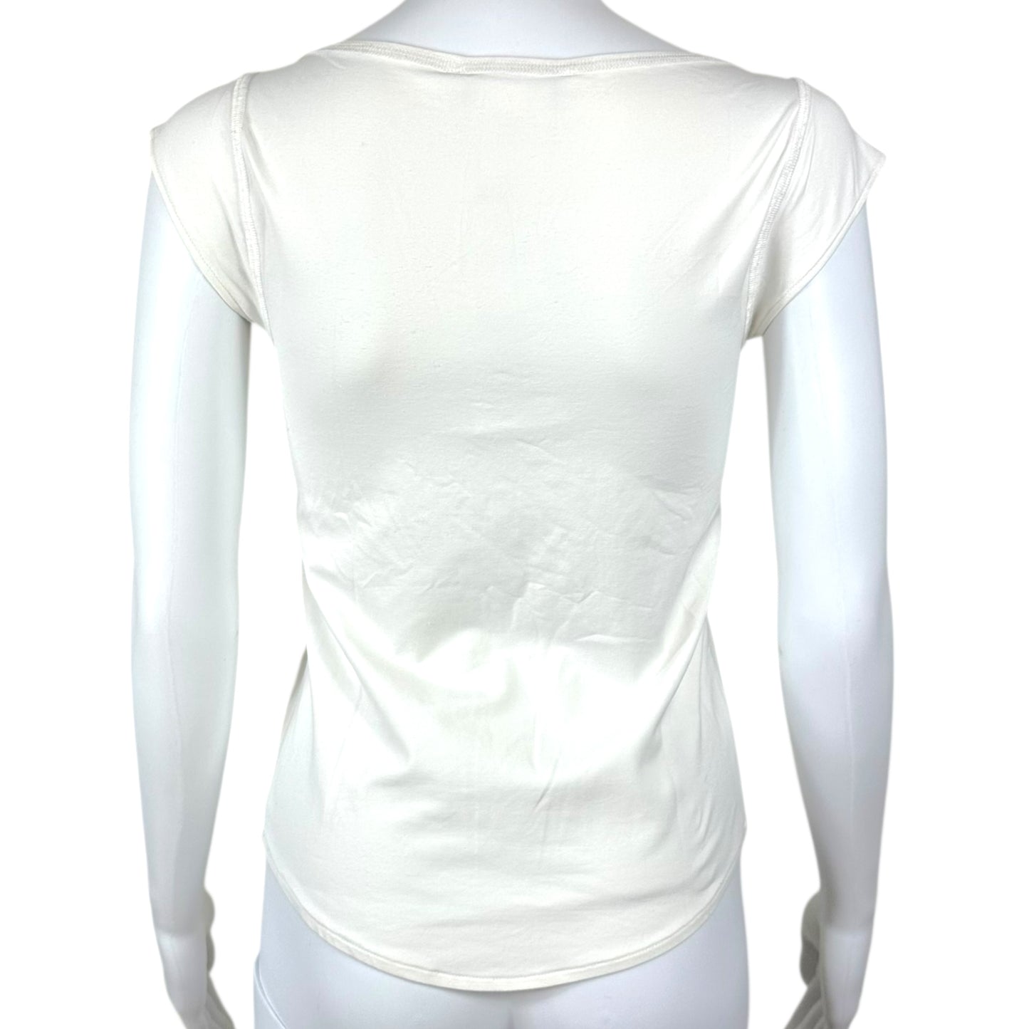 Christian Dior White I Heart Dior Rhinestone T-Shirt