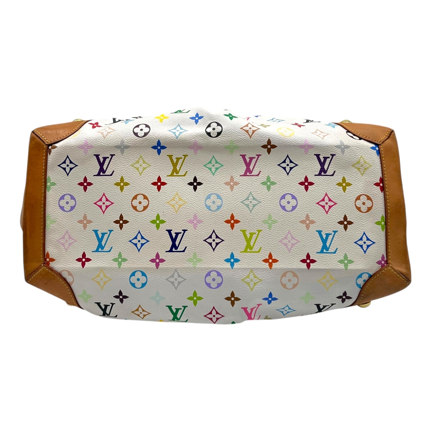 Louis Vuitton White Multicolor Murakami Ursula Tote Bag - Outfit Repeater