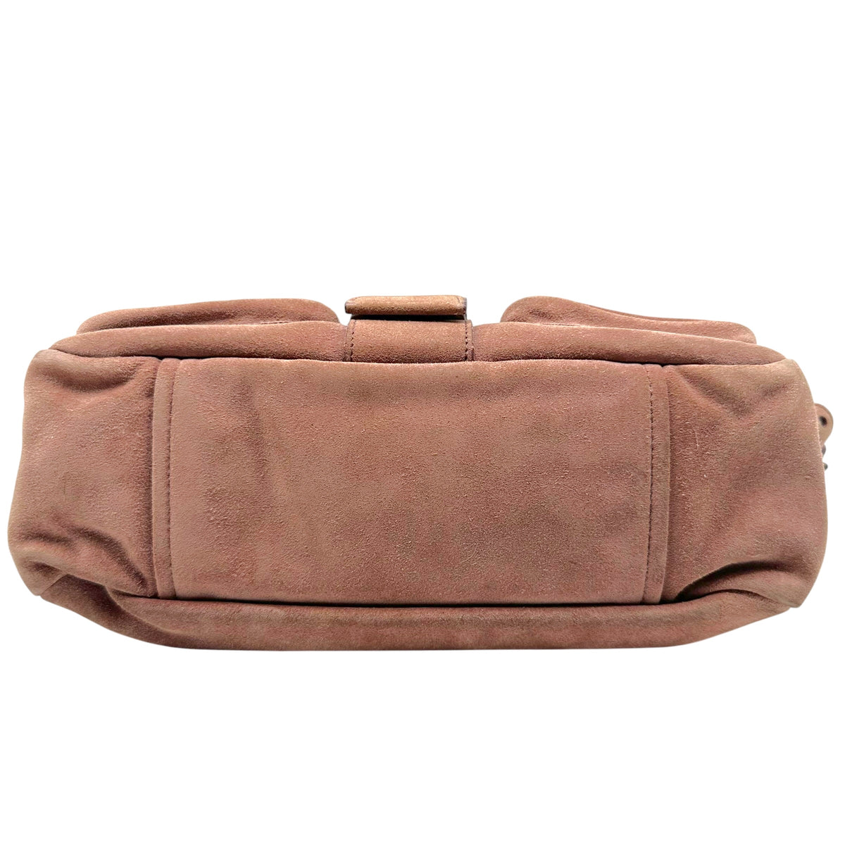 Prada Suede Shoulder Bag Dusty Rose Pink