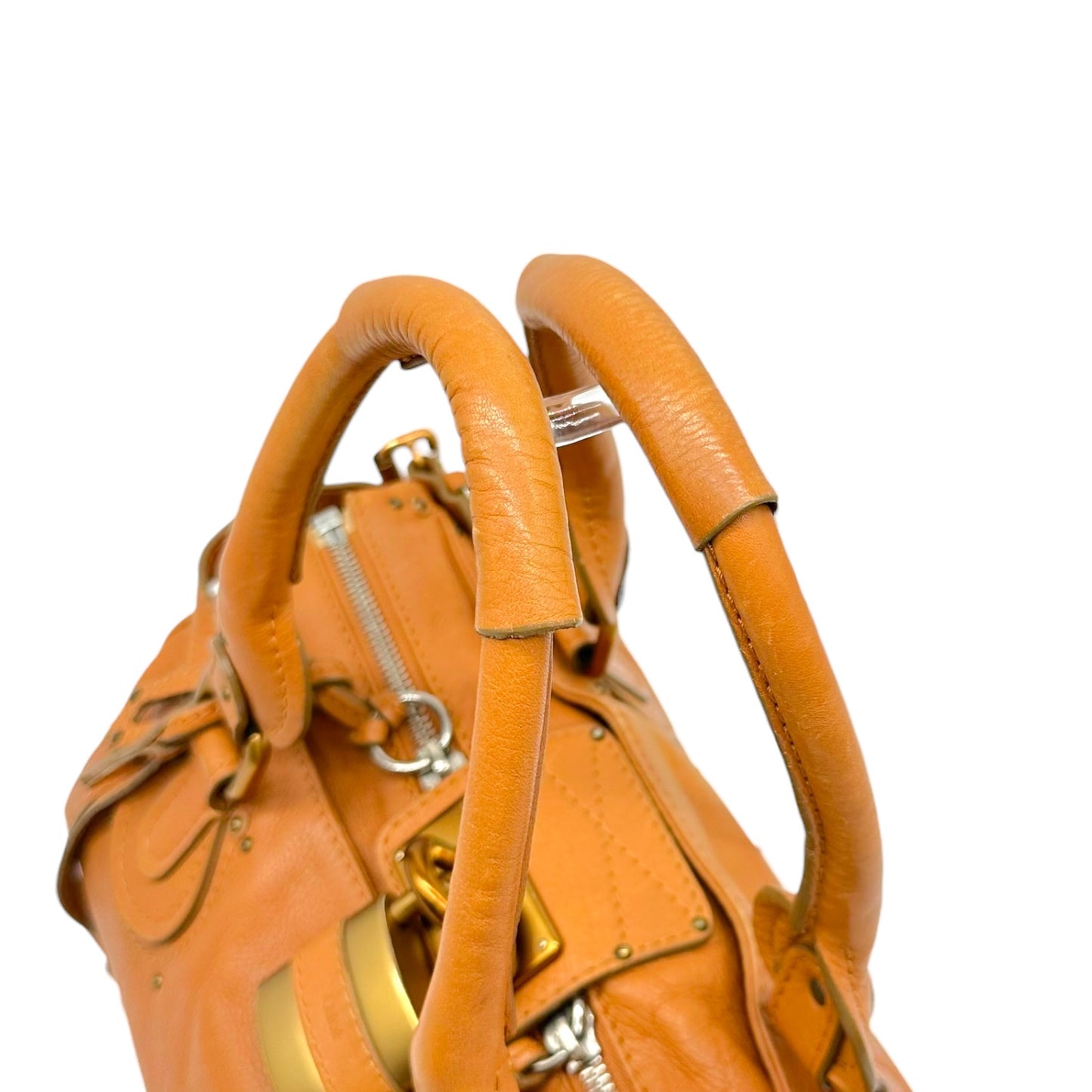 Chloe Camel Brown & Gold Paddington Shoulder Bag