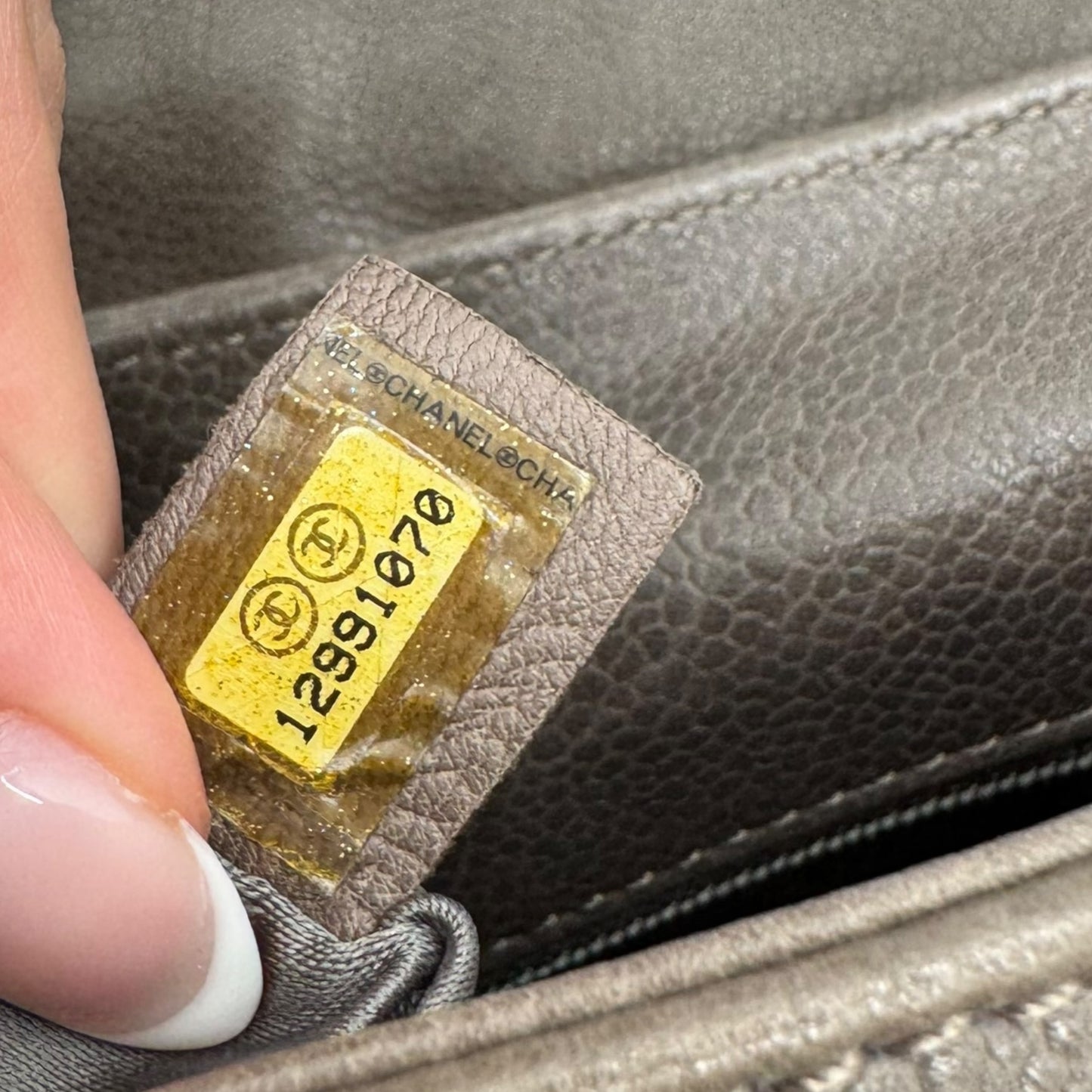 Chanel Gray Caviar Leather Matelasse Hobo Bag 2008-09 - Outfit Repeater