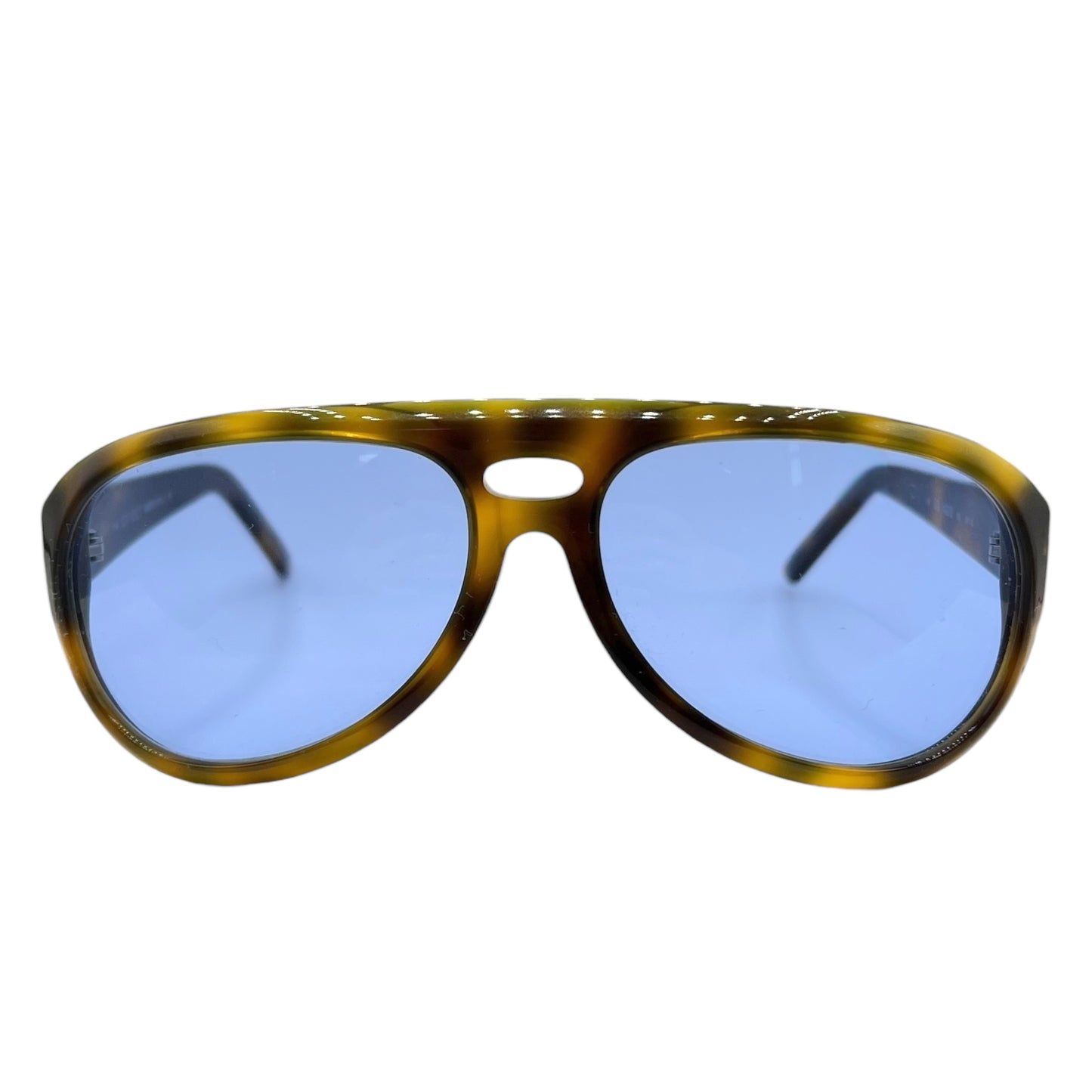 Gucci GG 1422/S Tortoise Blue Lens Aviator Sunglasses