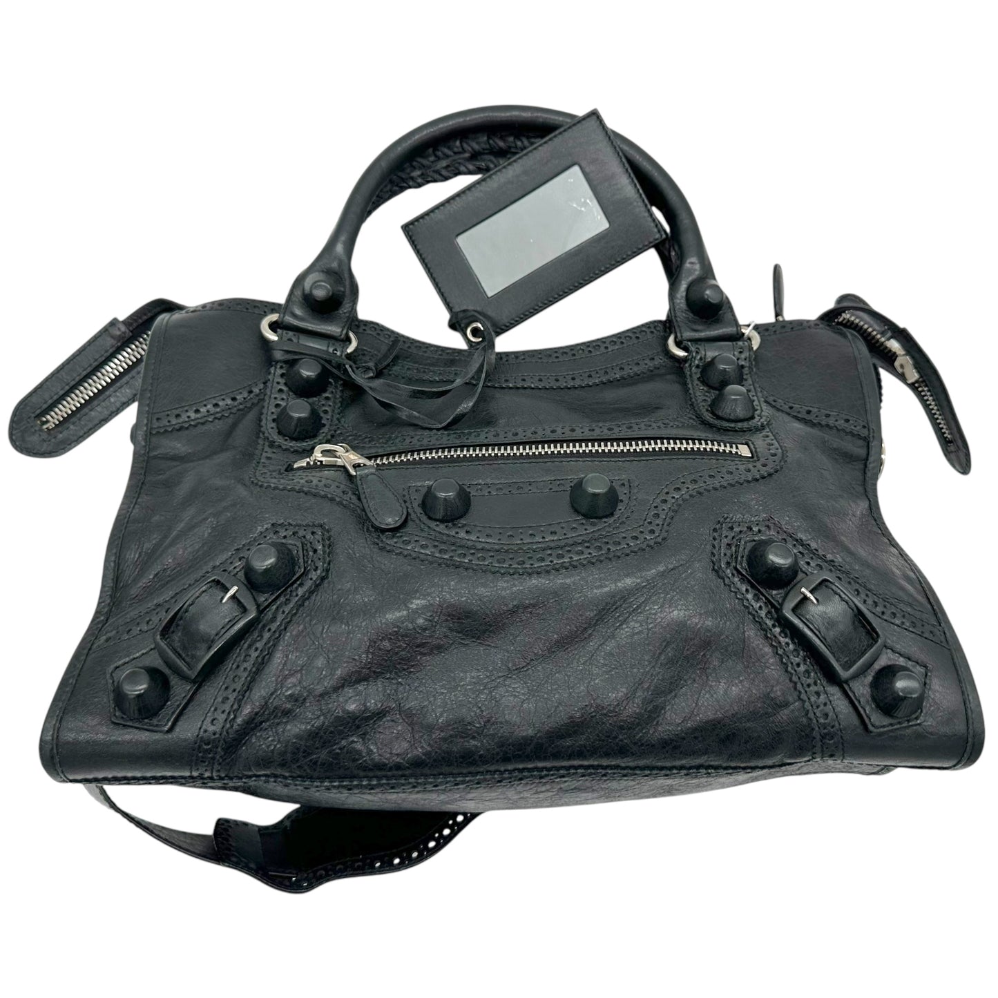 Balenciaga Black Leather Giant City Bag - Outfit Repeater