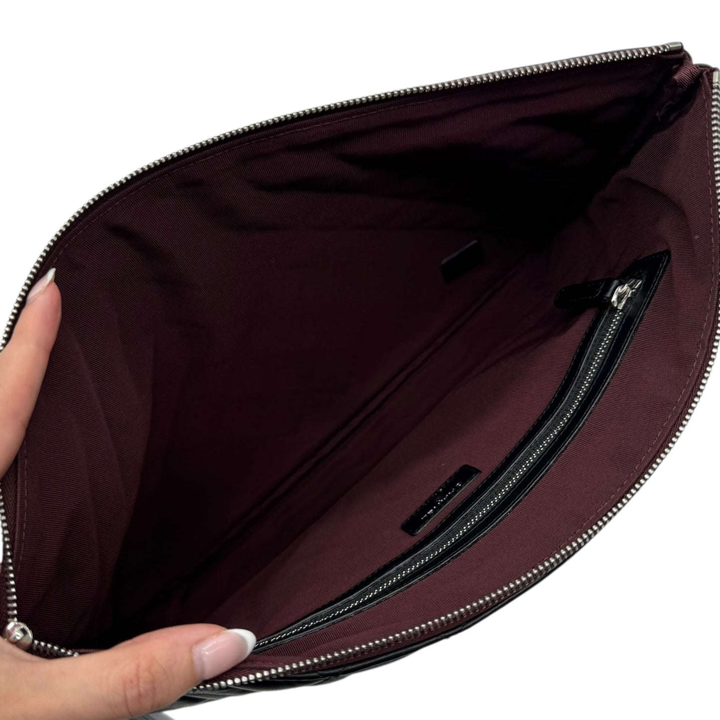 Chanel Matelasse Black Lambskin Quilted Large O-Case Clutch Bag 2018 - Outfit Repeater