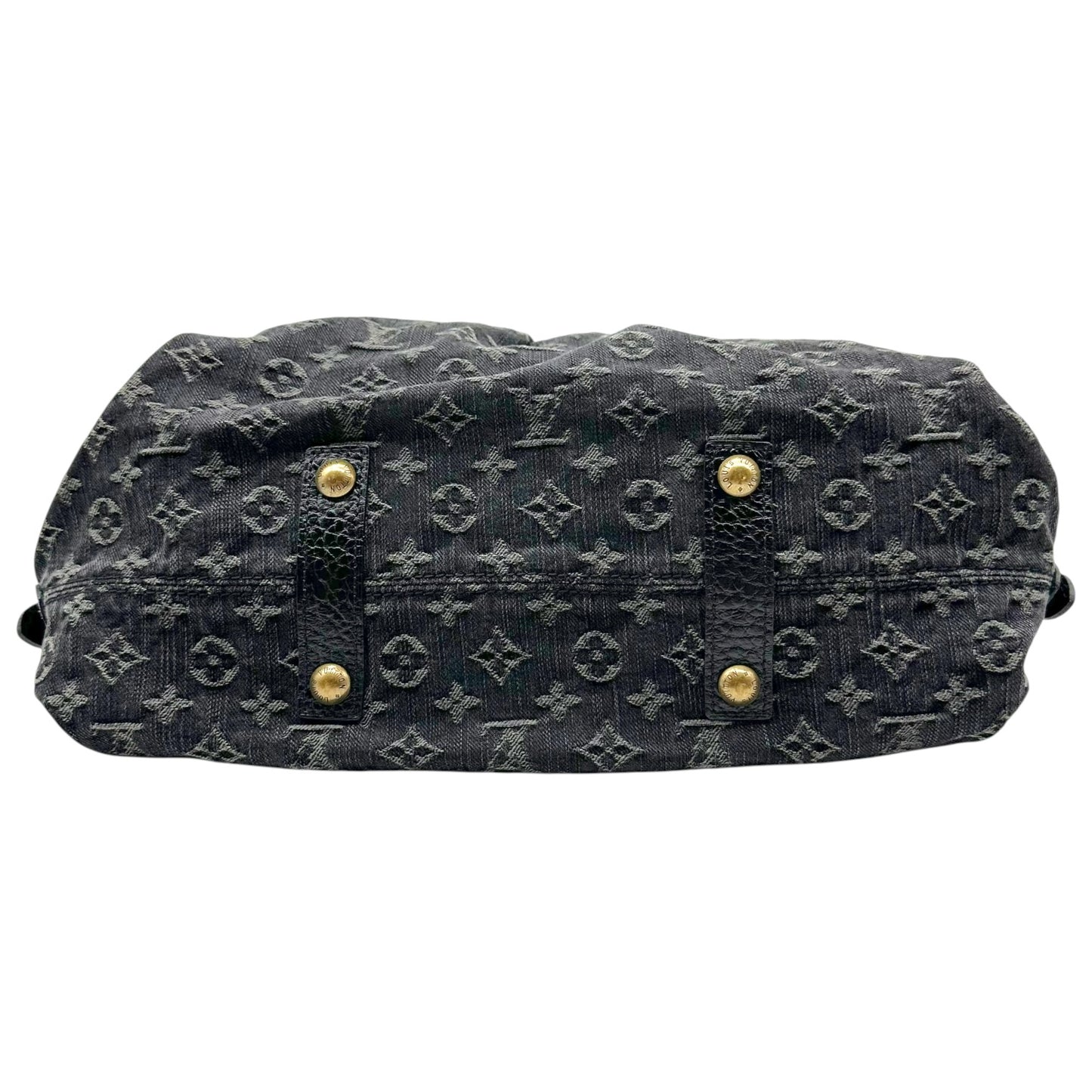 Louis Vuitton Black Denim Monogram Handbag