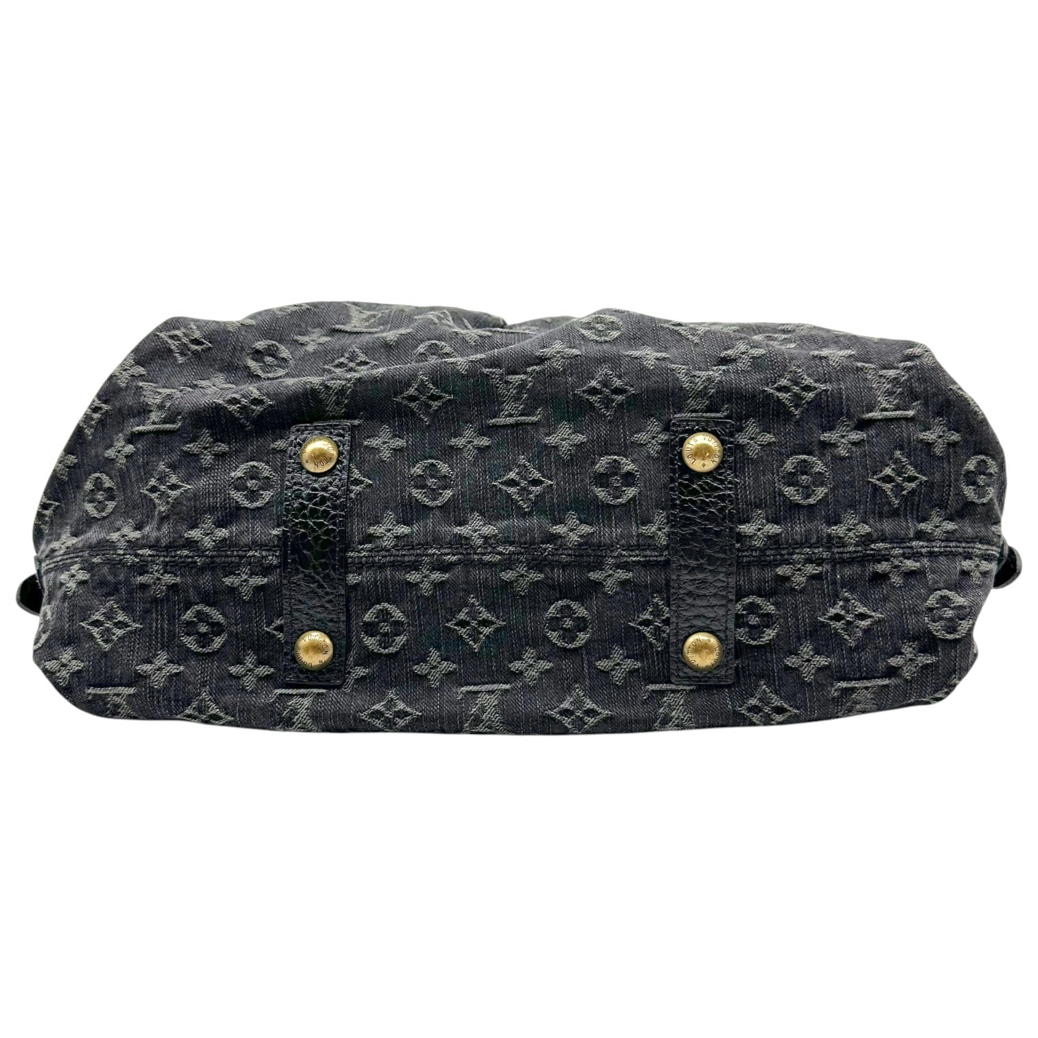 Louis Vuitton Black Denim Monogram Handbag