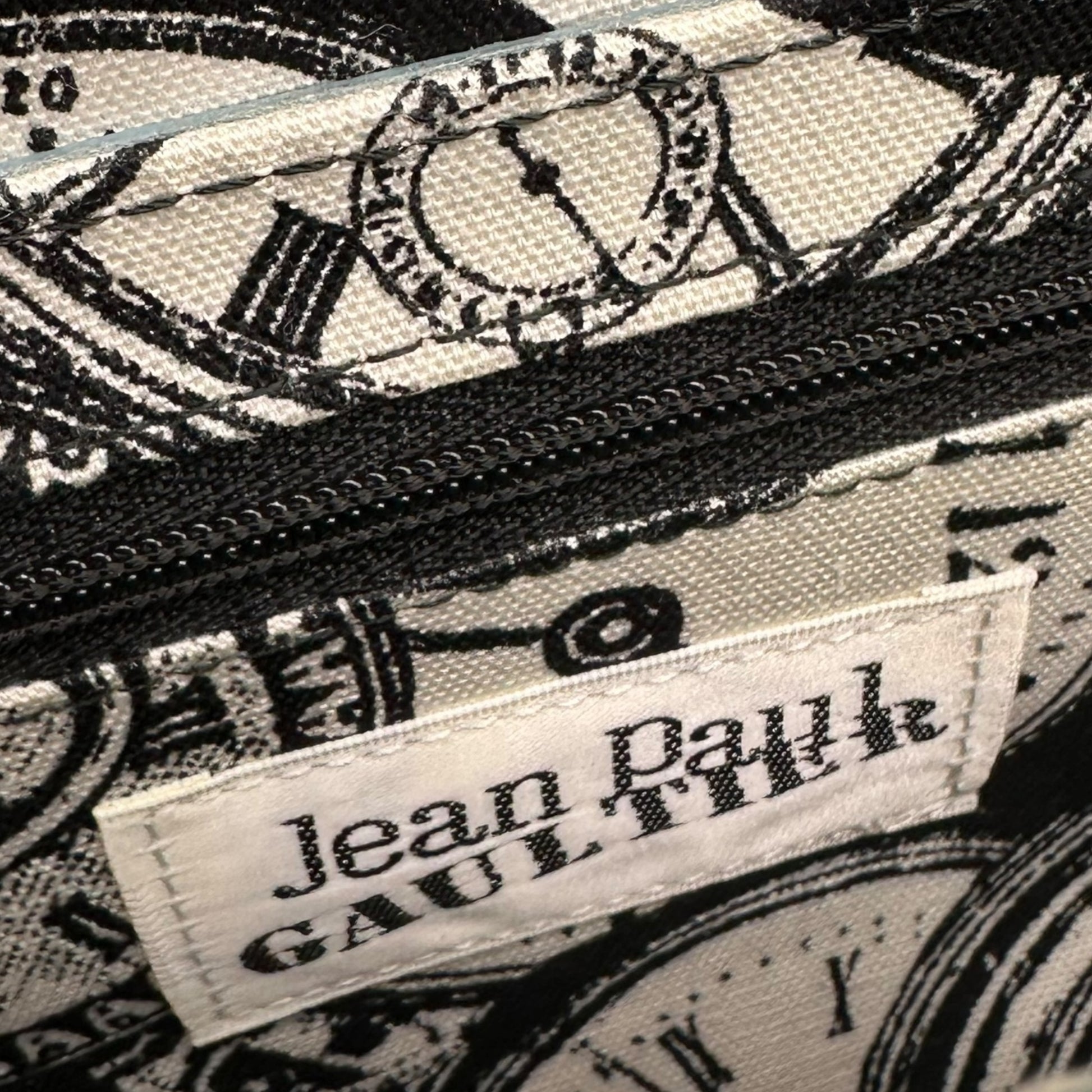 Jean Paul Gaultier Metallic Blue Leather Barrel Bag