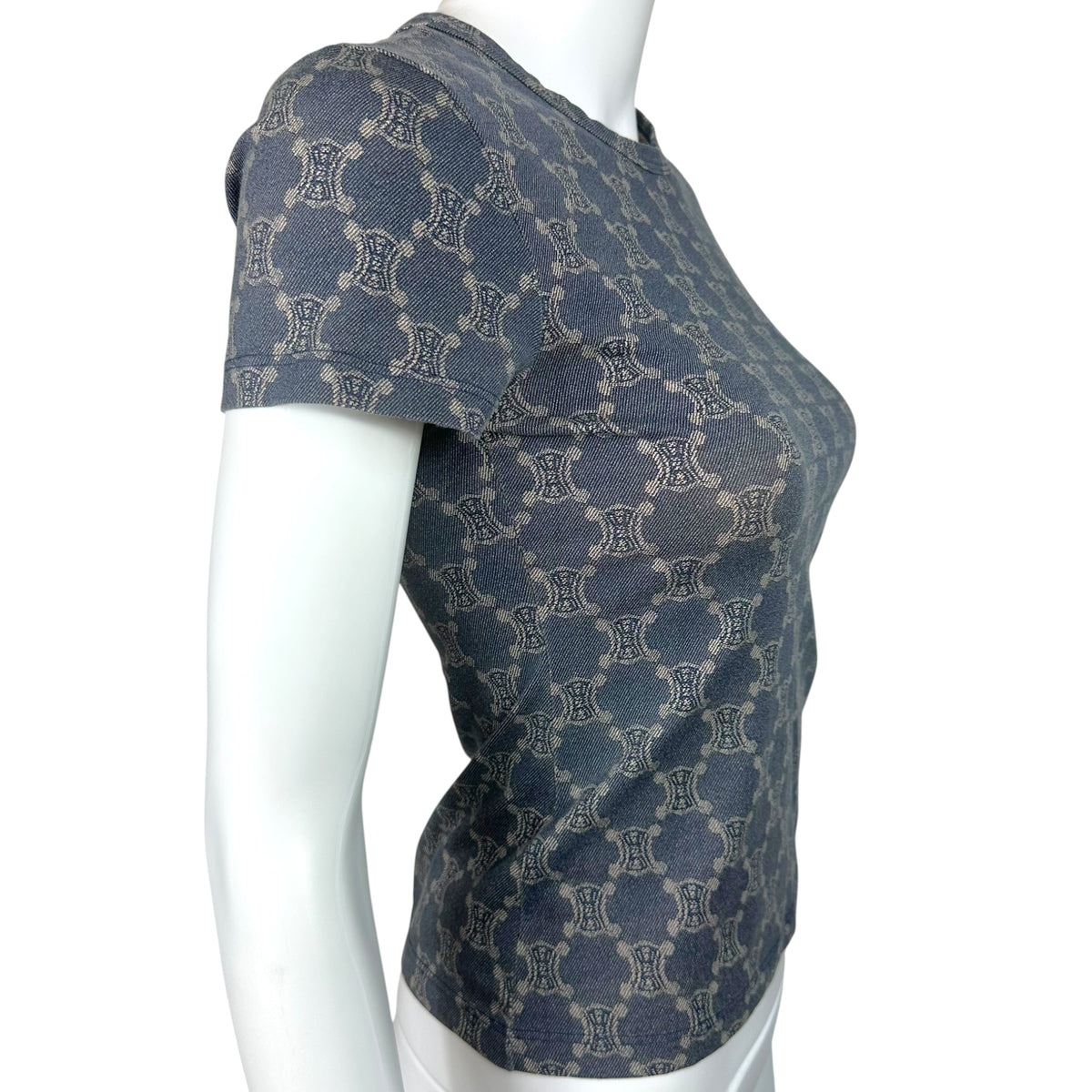 Celine Denim Monogram T-Shirt