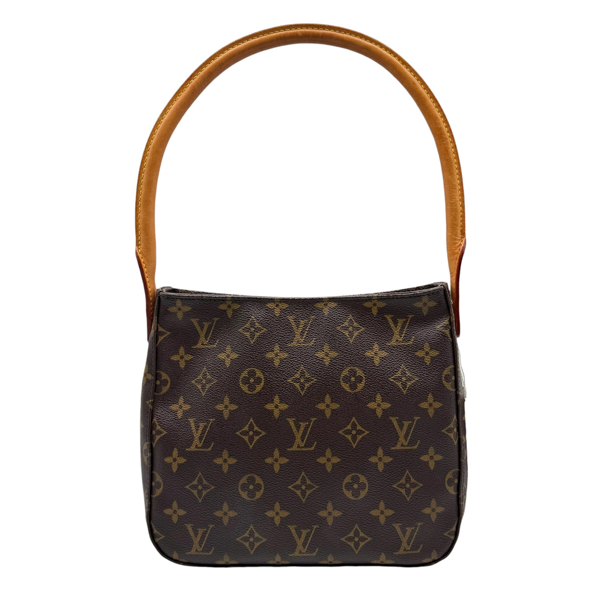 Louis Vuitton Shoulder Bag Classic Monogram Brown Leather