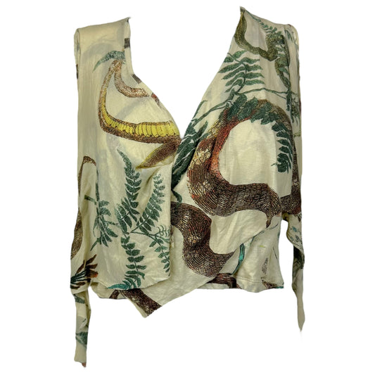 Just Cavalli by Roberto Cavalli Ivory Snake Print Crop Top - Outfit Repeater