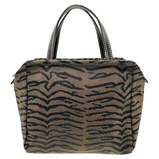 Fendi Tiger Print Square Top Handle Pochette Bag