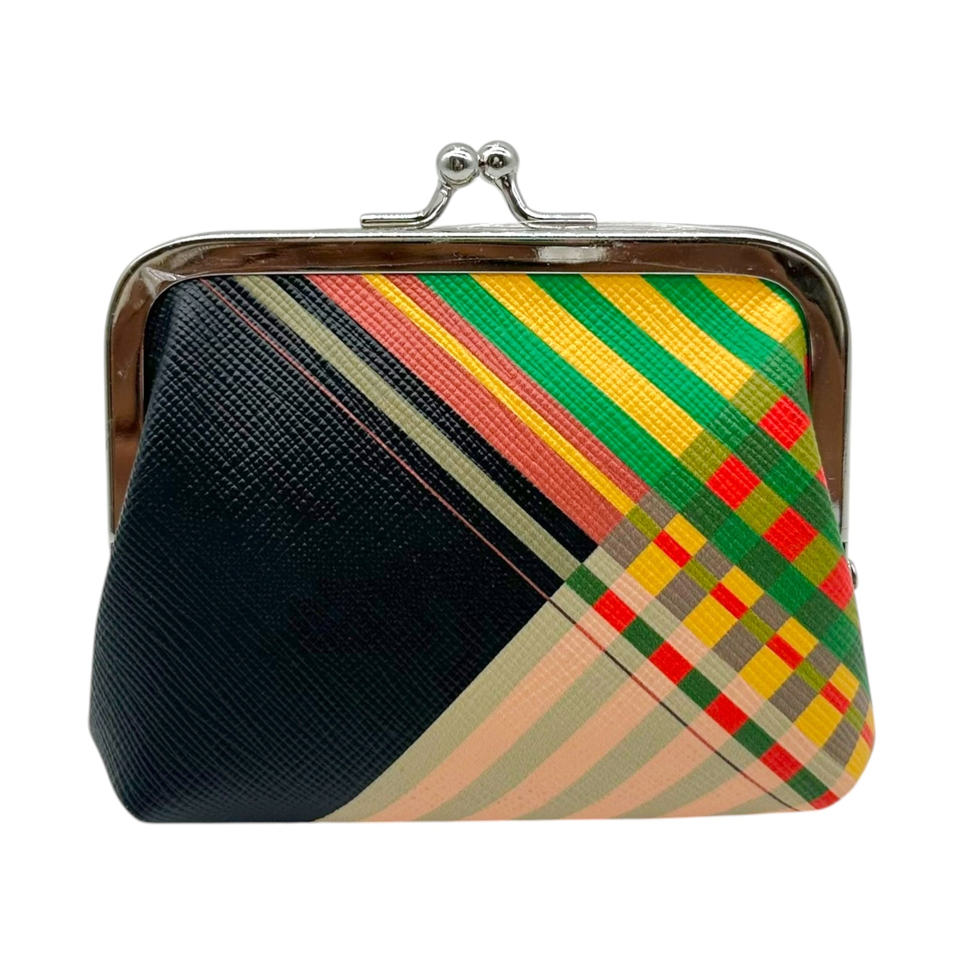 Vivienne Westwood Kisslock Coin Pouch Multicolor Plaid