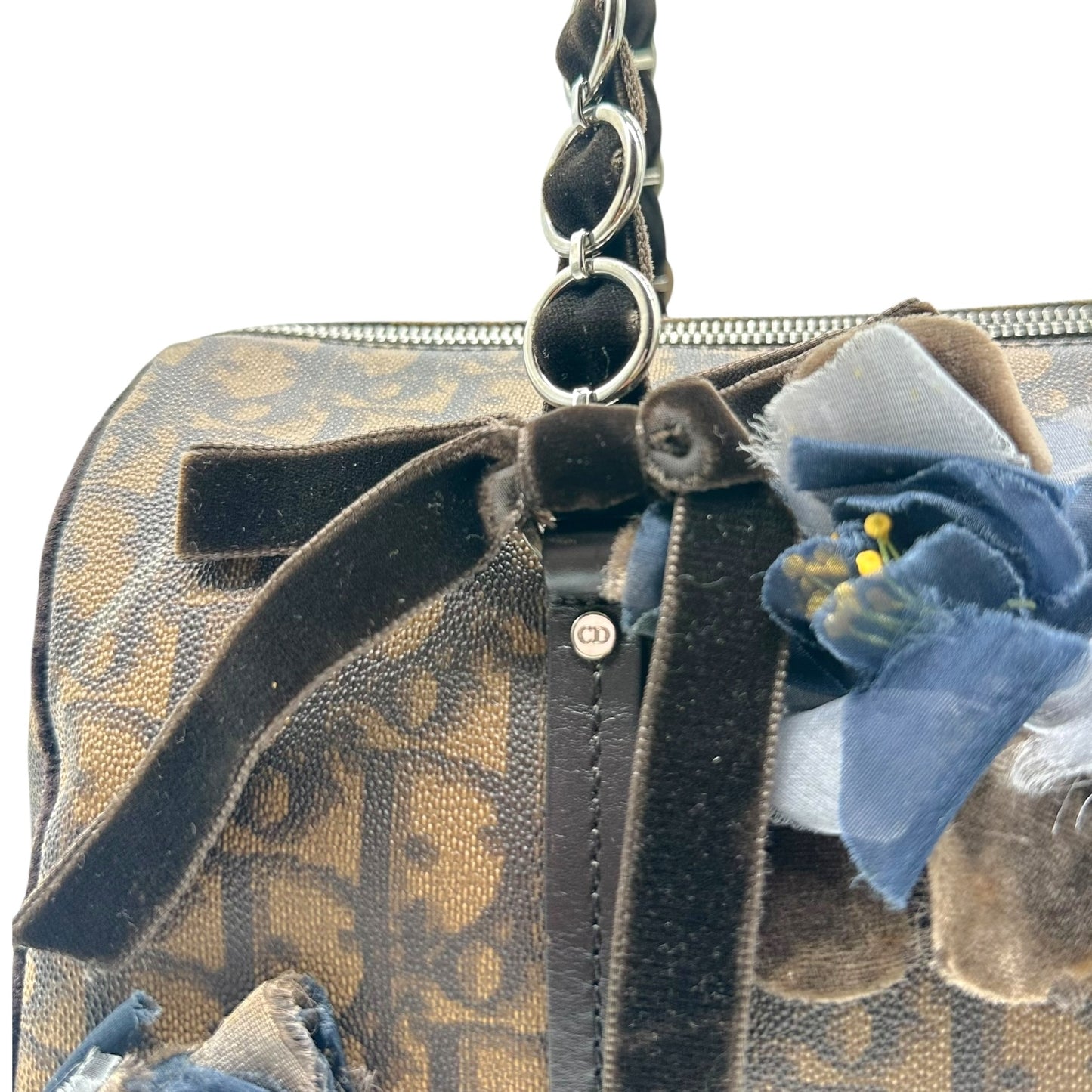 Christian Dior Romantique Brown Monogram Bowler Bag