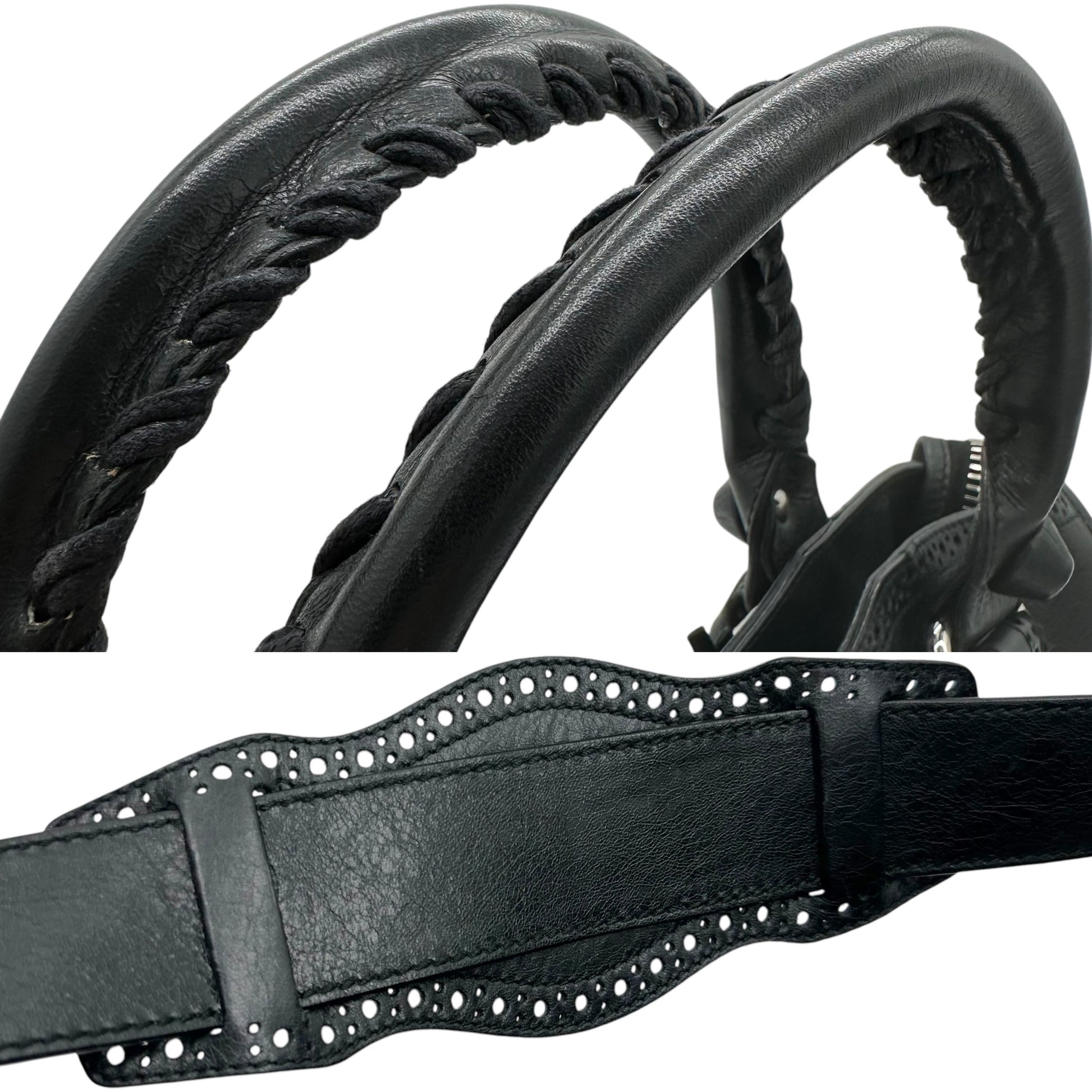 Balenciaga Black Leather Giant City Bag - Outfit Repeater