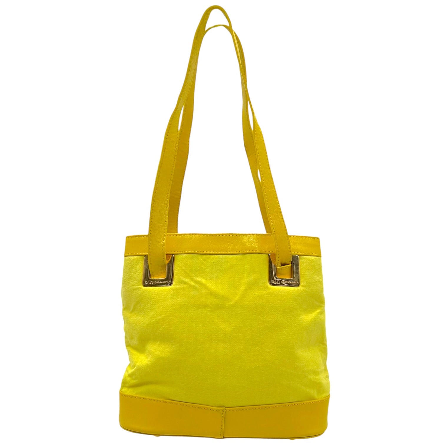 D&G Mini Tote Bag Yellow Green Rhinestone Lizard Design