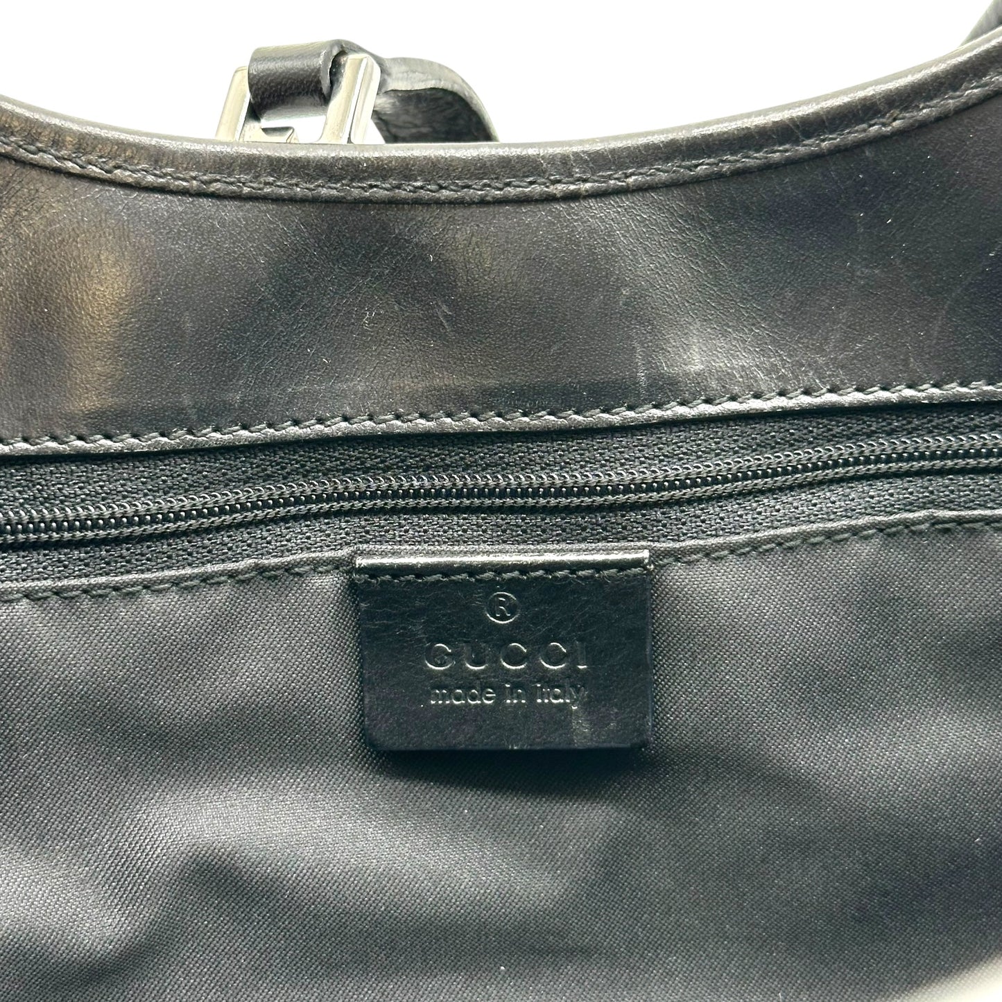 Gucci Black XL Monogram Mini Jackie Bag