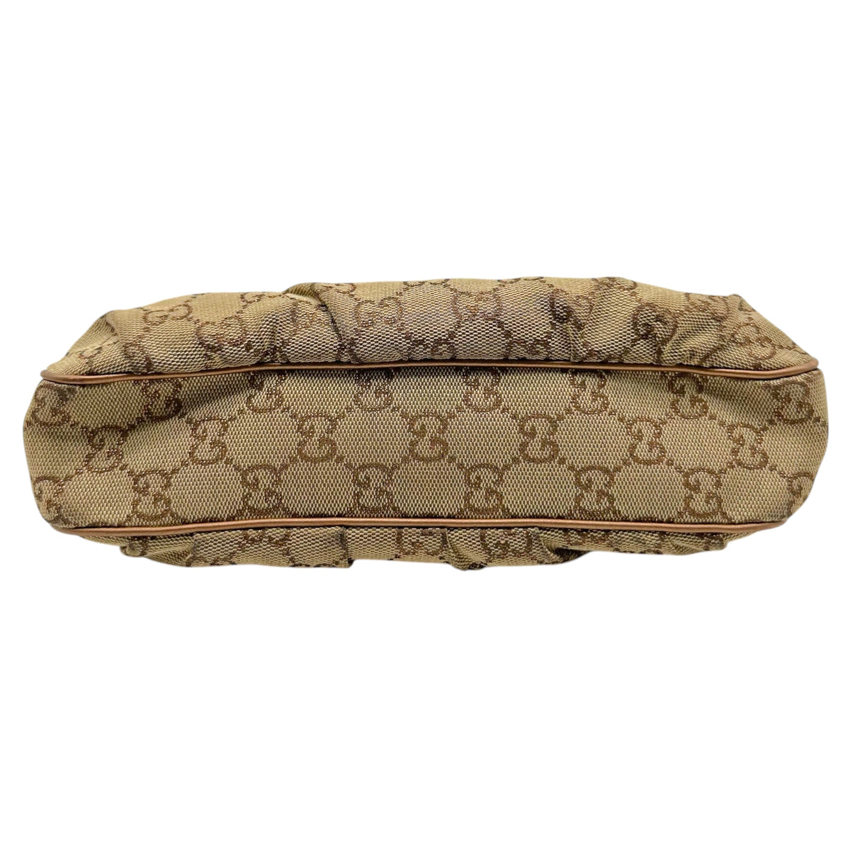Gucci Bronze Metallic Monogram Pochette Bag