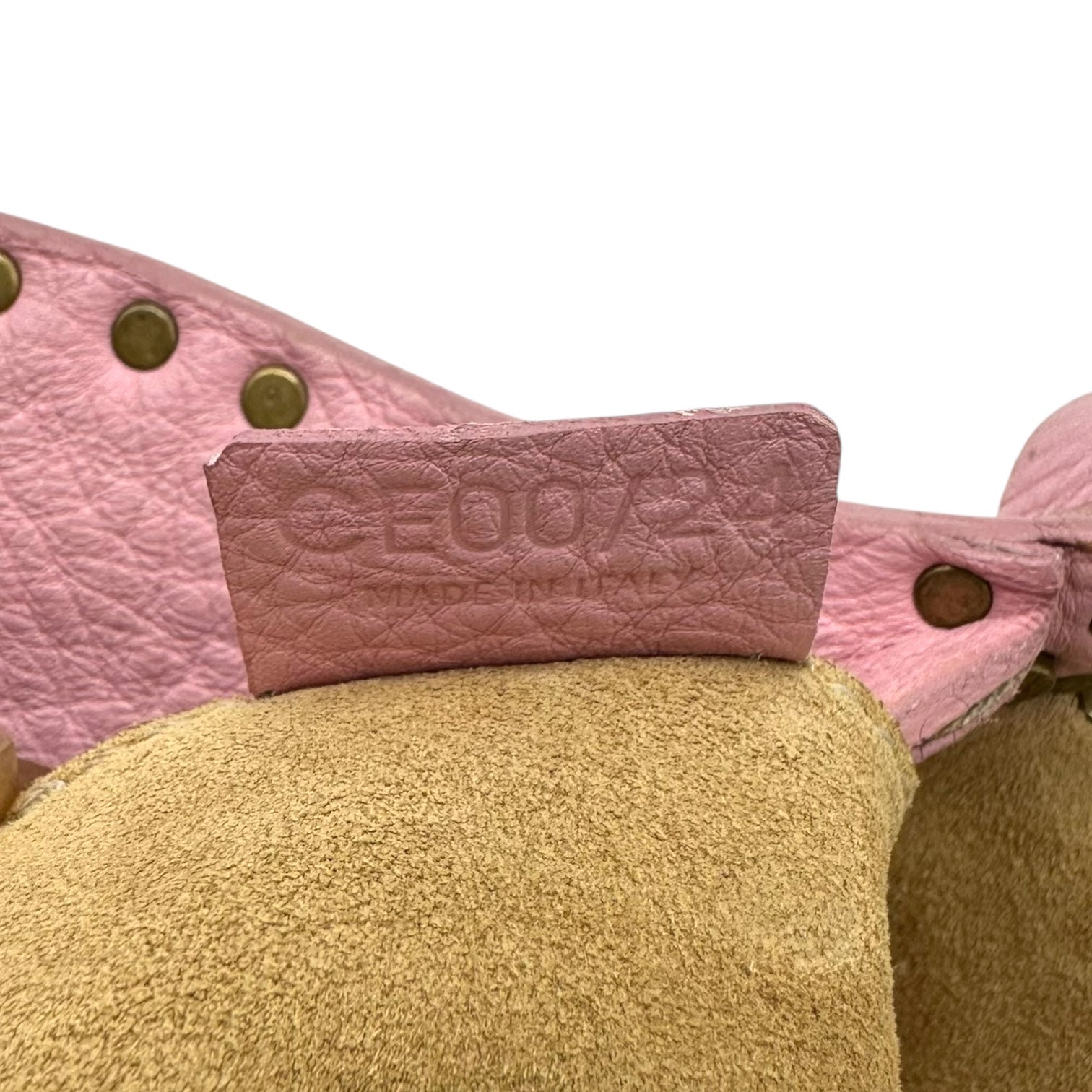 Celine Light Pink Studded Poulbot Bag
