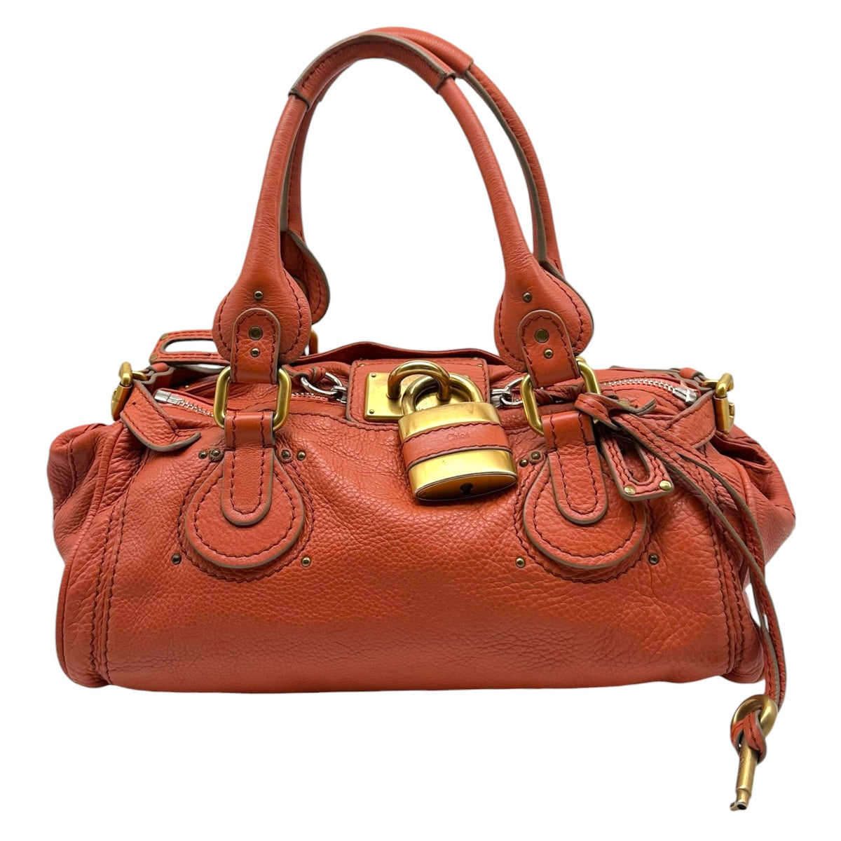 Chloe Coral Orange Paddington Shoulder Bag