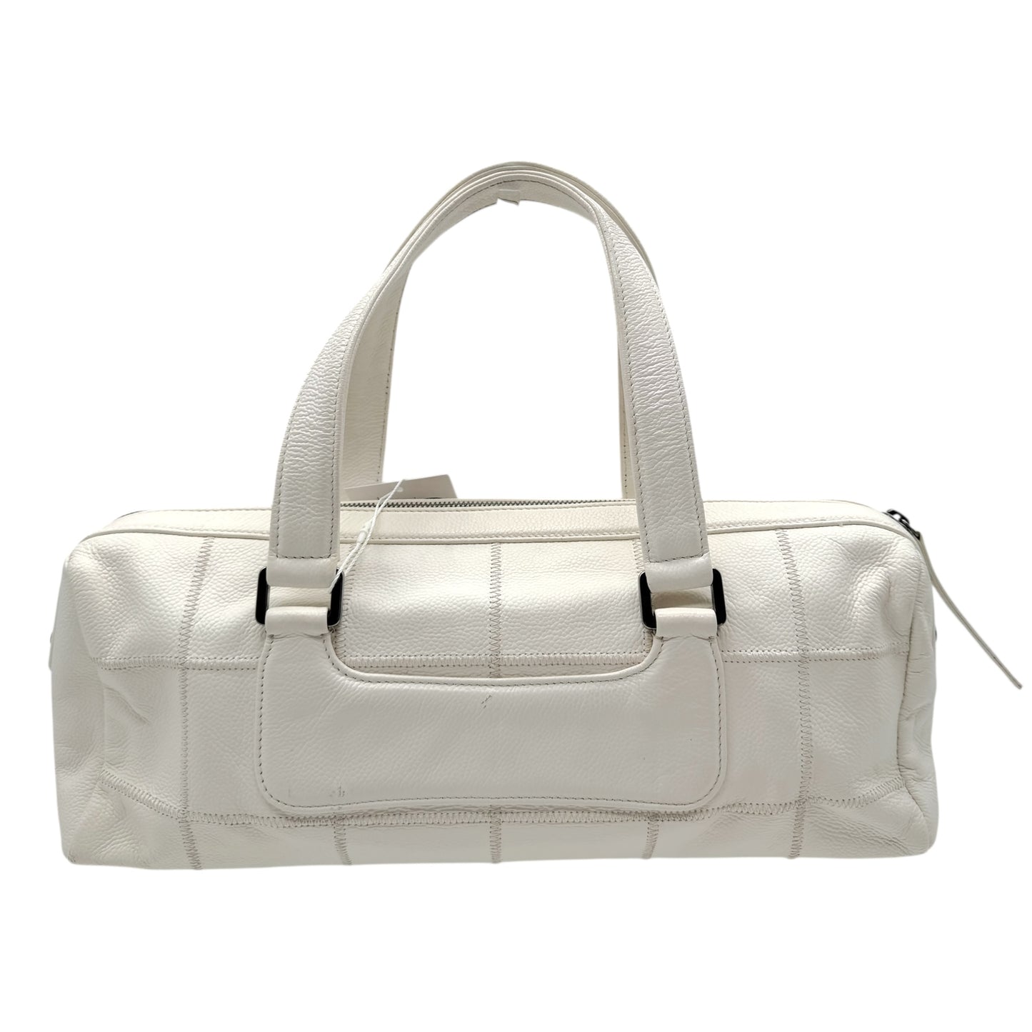 Chanel White Caviar Leather LAX East-West Shoulder Bag 2005-06