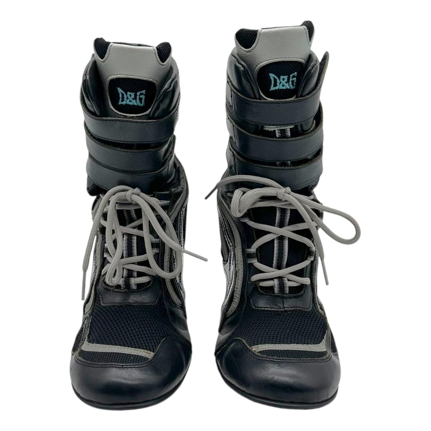 D&G Dolce & Gabbana Black Sneaker Stiletto Heels - Outfit Repeater