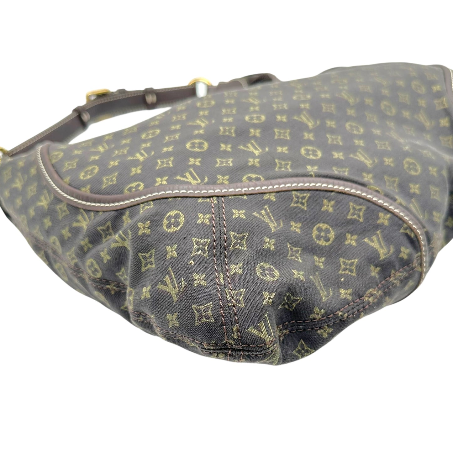 Louis Vuitton Shoulder Bag Brown Lin Monogram Manon MM