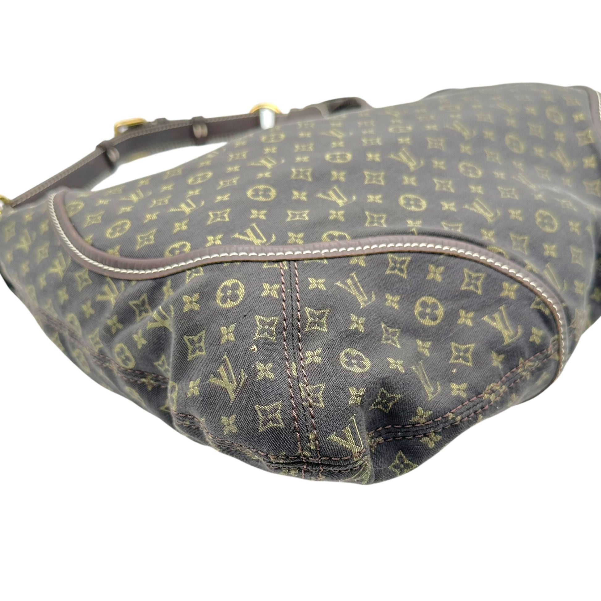Louis Vuitton Shoulder Bag Brown Lin Monogram Manon MM