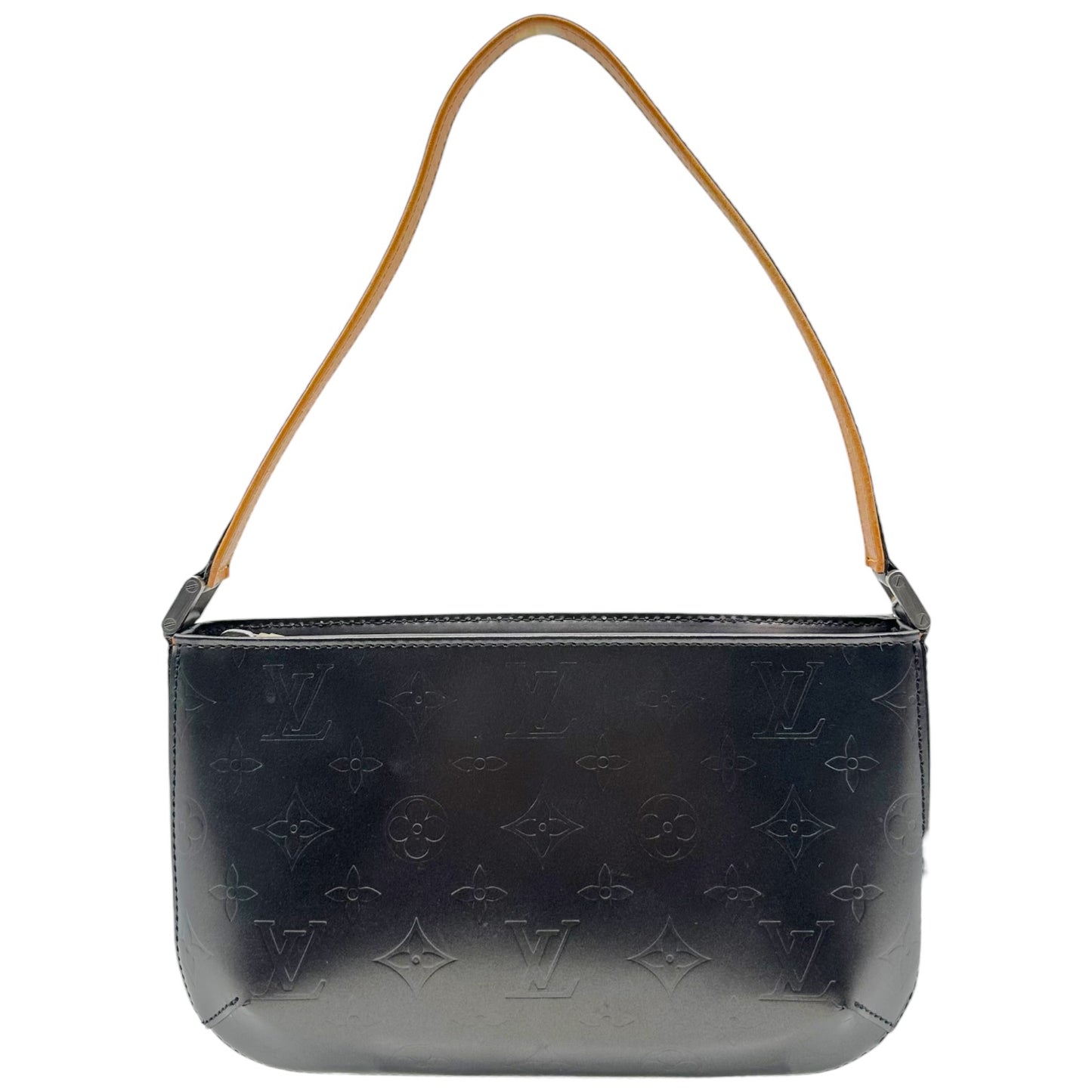Louis Vuitton Gray Logo Embossed Fowler Pochette Bag