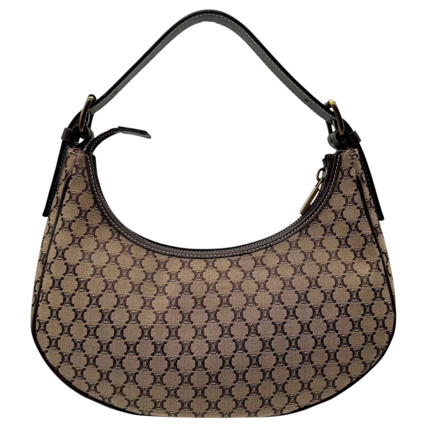 Celine Brown Triomphe Monogram Ava Bag - Outfit Repeater